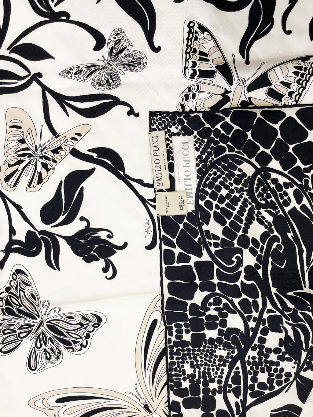 Emilio Pucci Butterfly Silk Scarf
