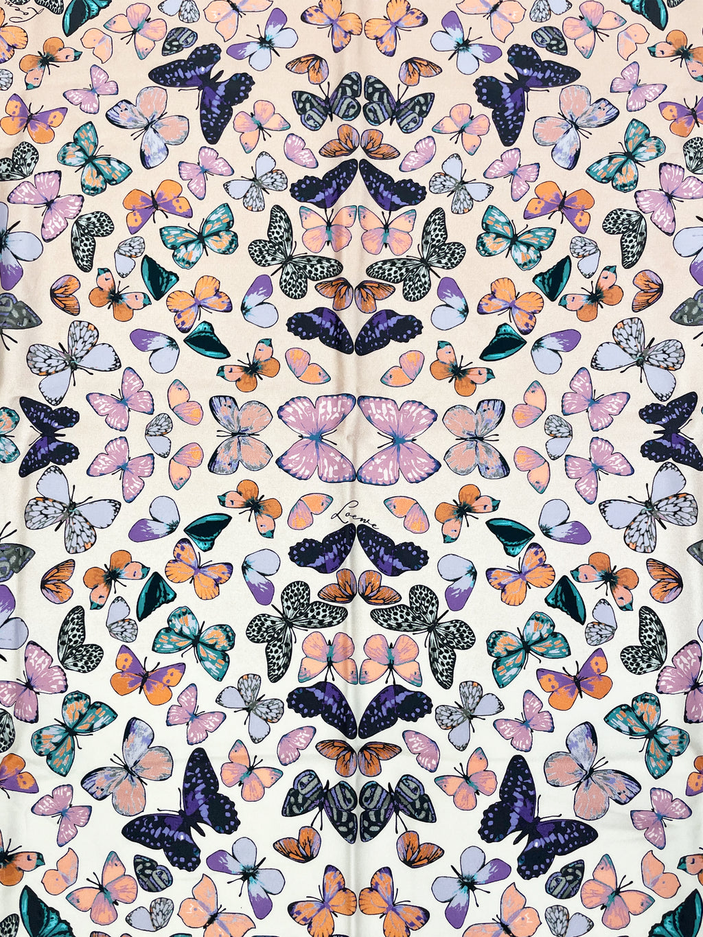 Butterfly Gradient Silk Scarf