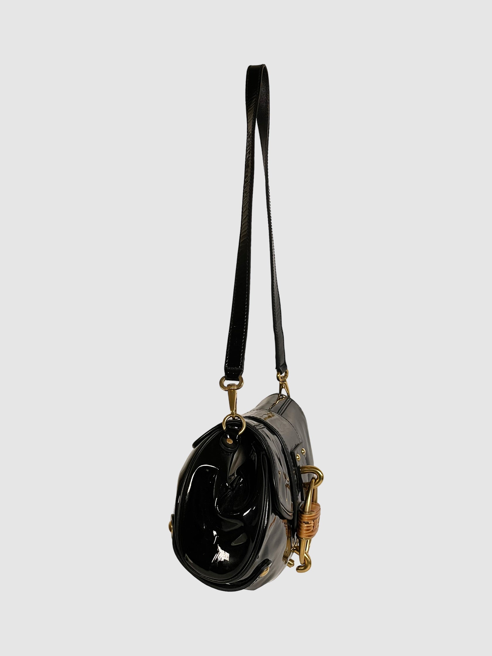 Patent Leather Shoulder Bag