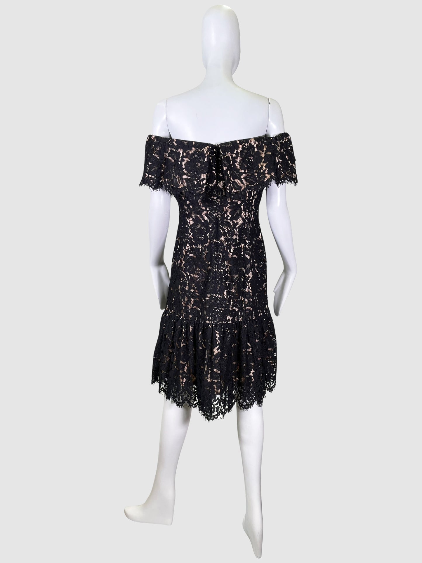 Eliza J Lace Cold Shoulder Dress - Size 8