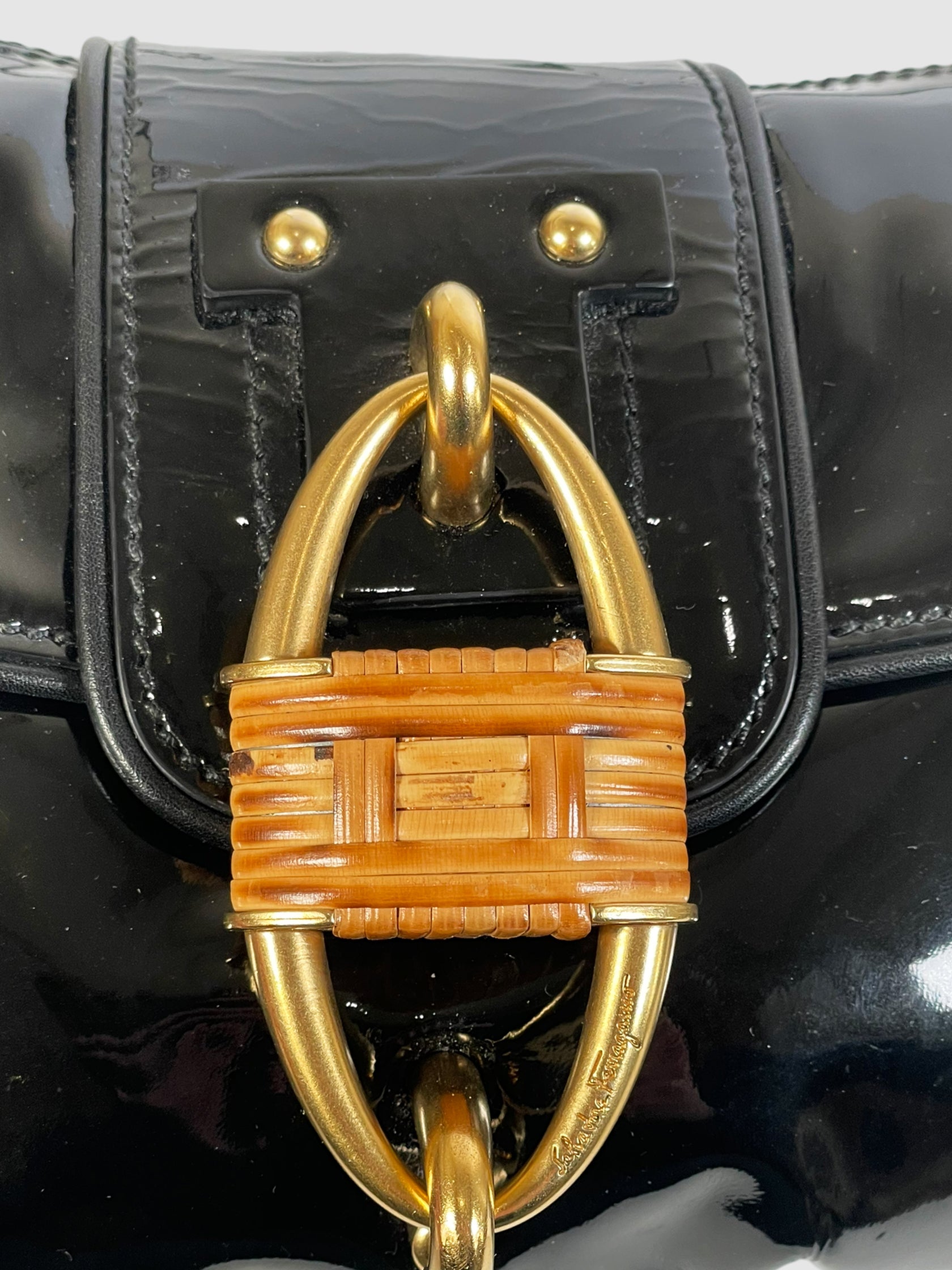 Patent Leather Shoulder Bag