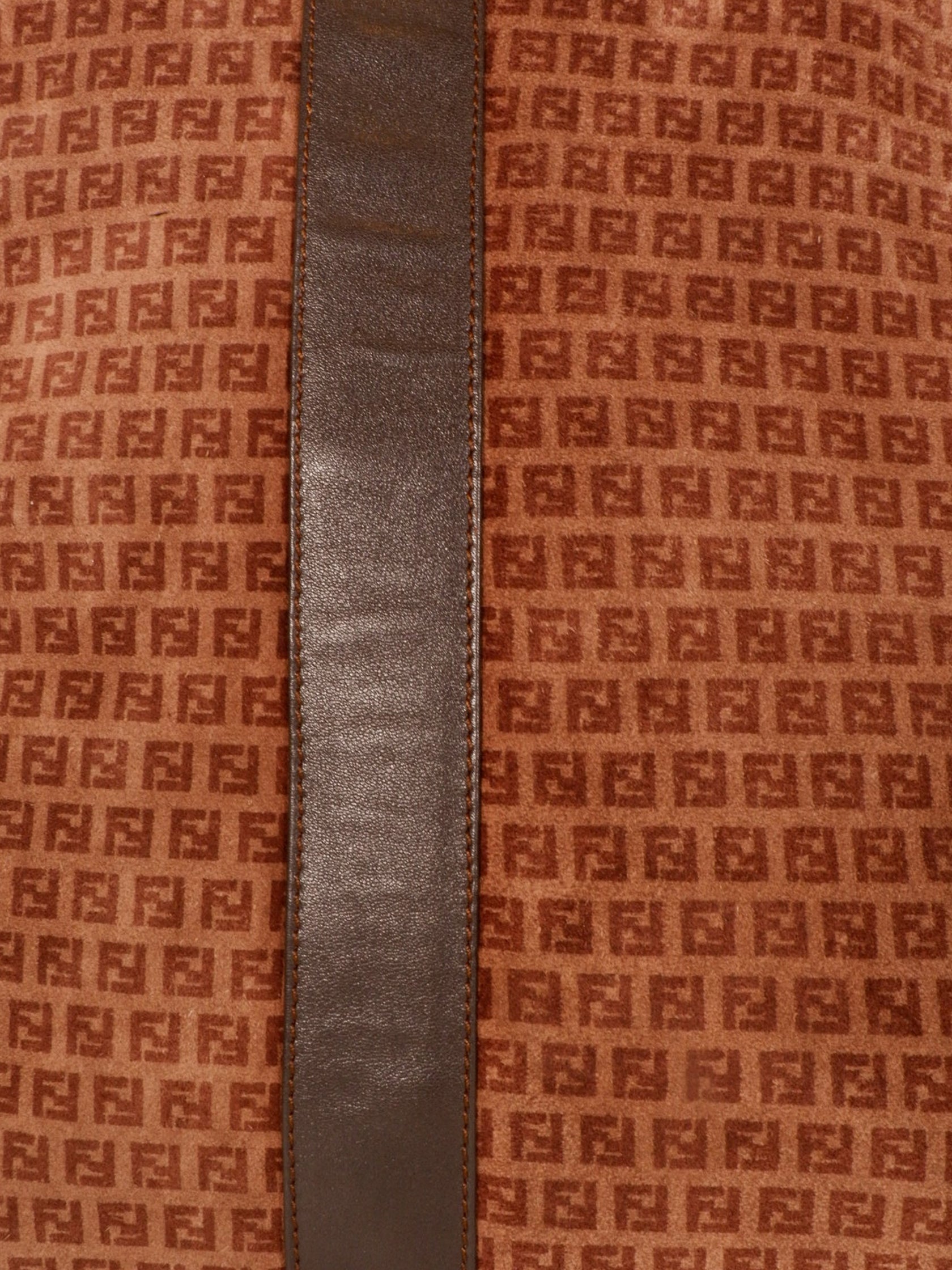 Fendi Vintage Suede Monogram Weekender Bag