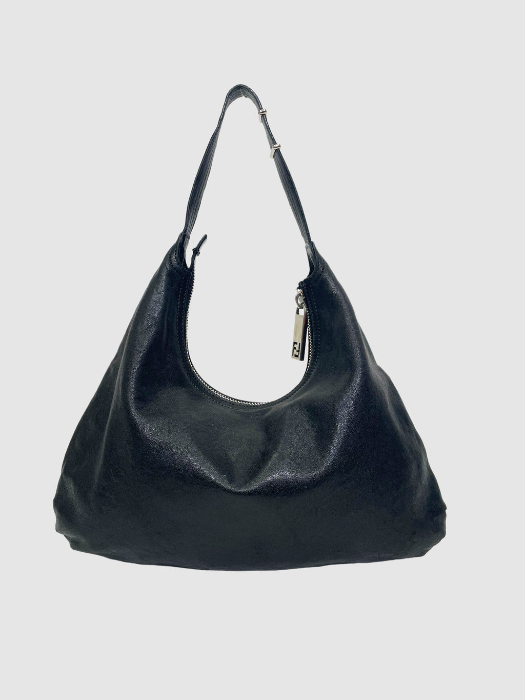 Fendi Leather Zipper Hobo