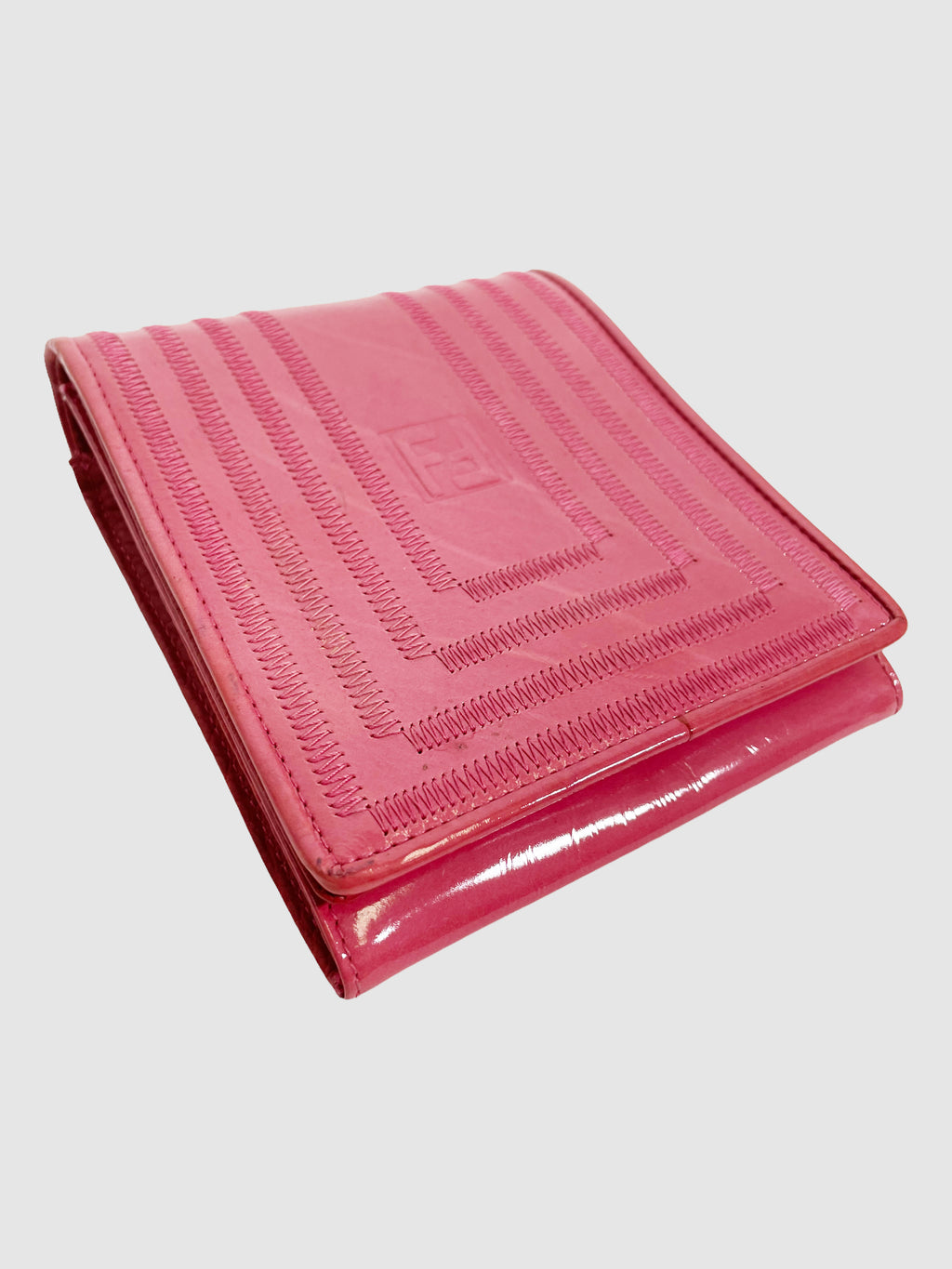 Fendi Mini Coral Patent Leather Purse