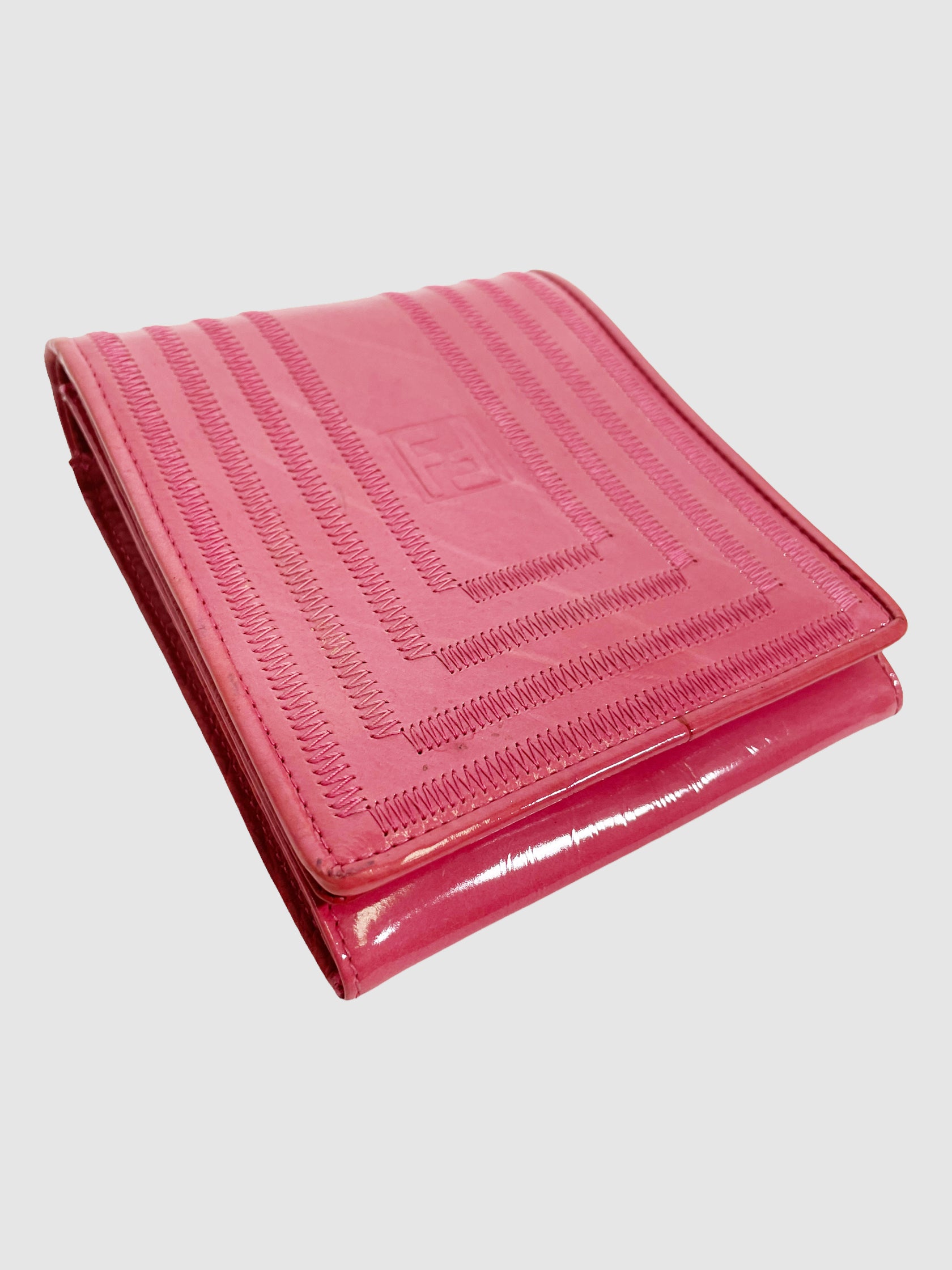 Fendi Mini Coral Patent Leather Purse