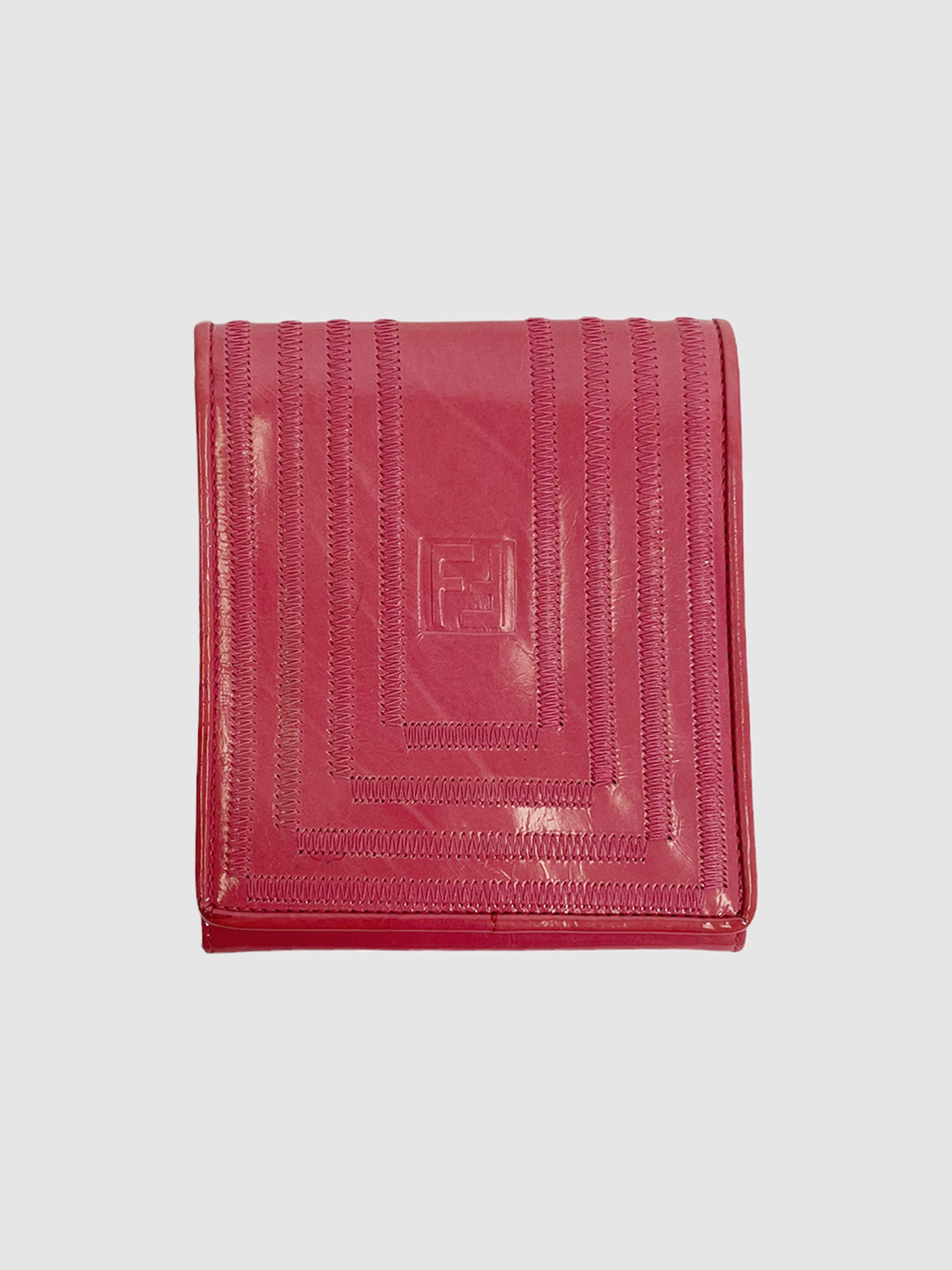 Fendi Mini Coral Patent Leather Purse