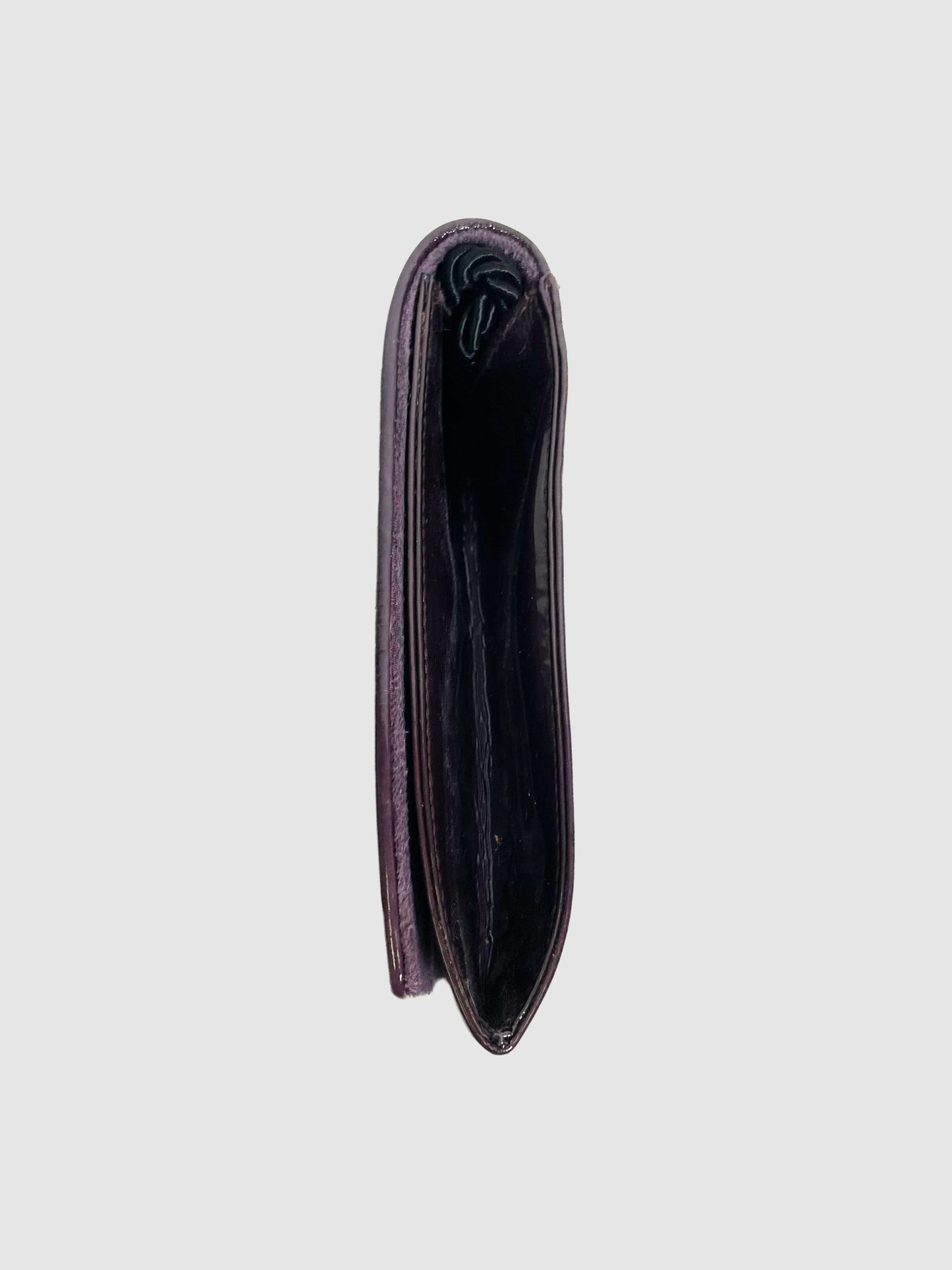 Fendi Small Plum Patent Leather Purse