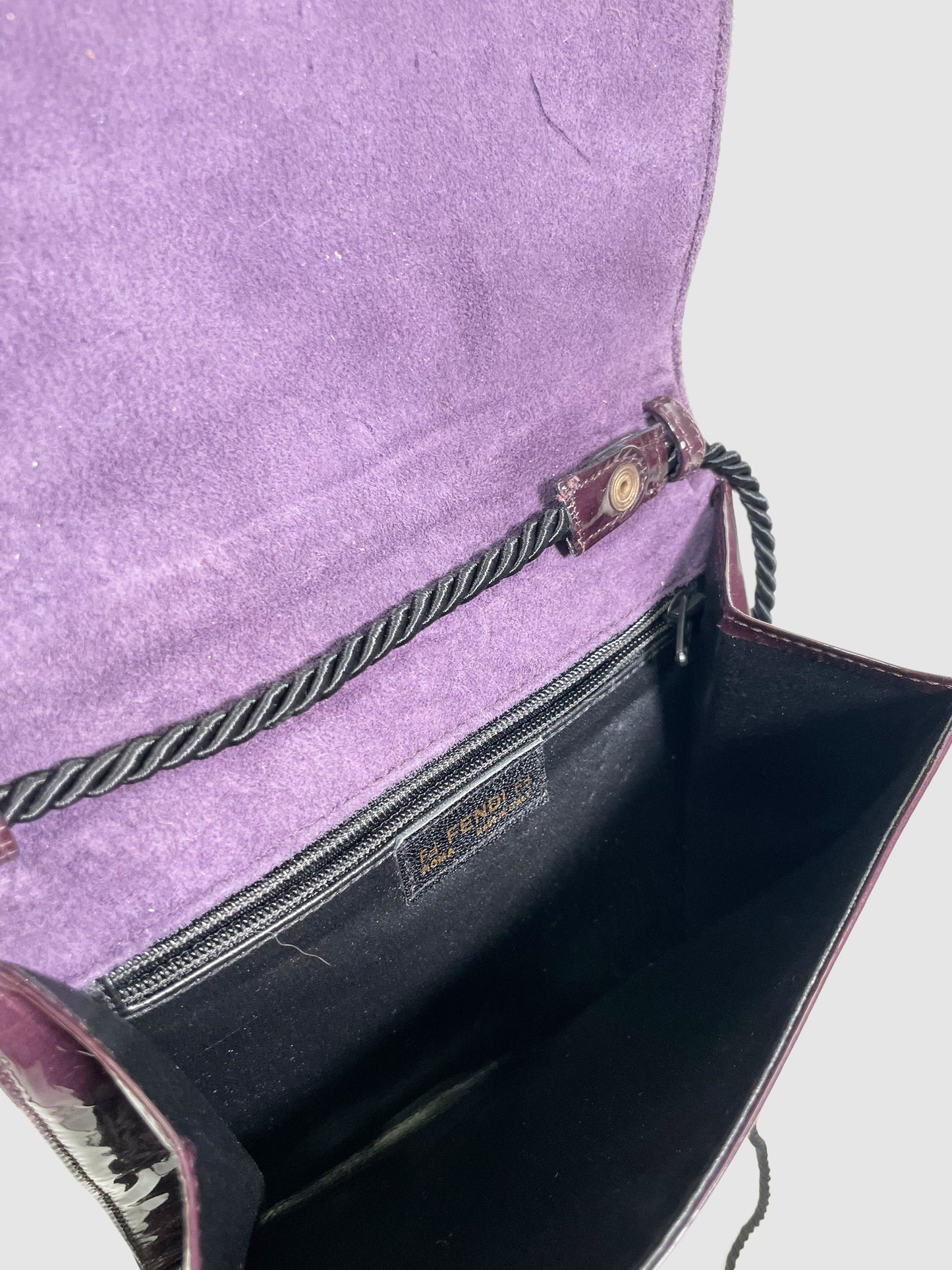 Fendi Small Plum Patent Leather Purse