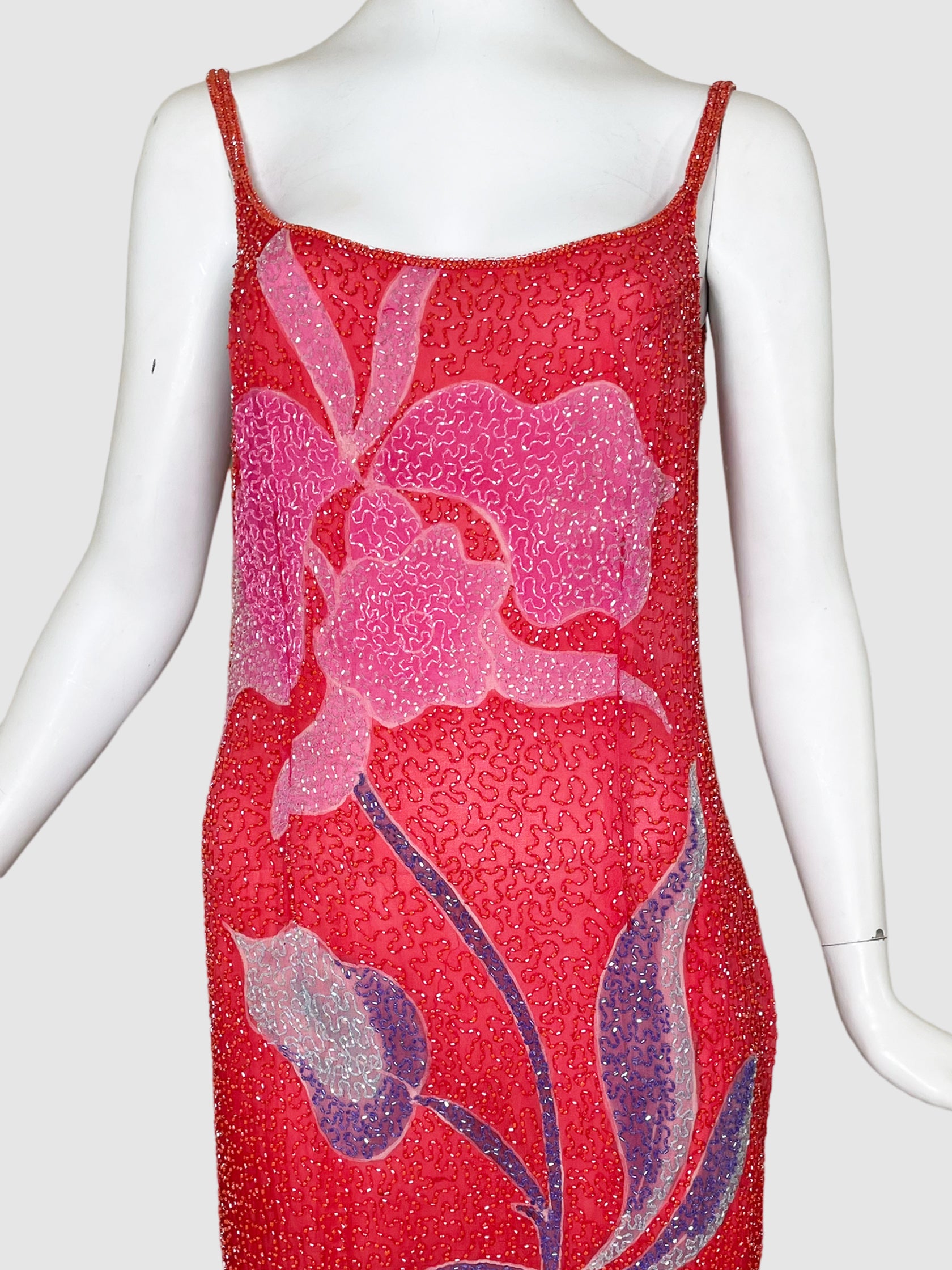 Beaded Cocktail Dress - Size 12