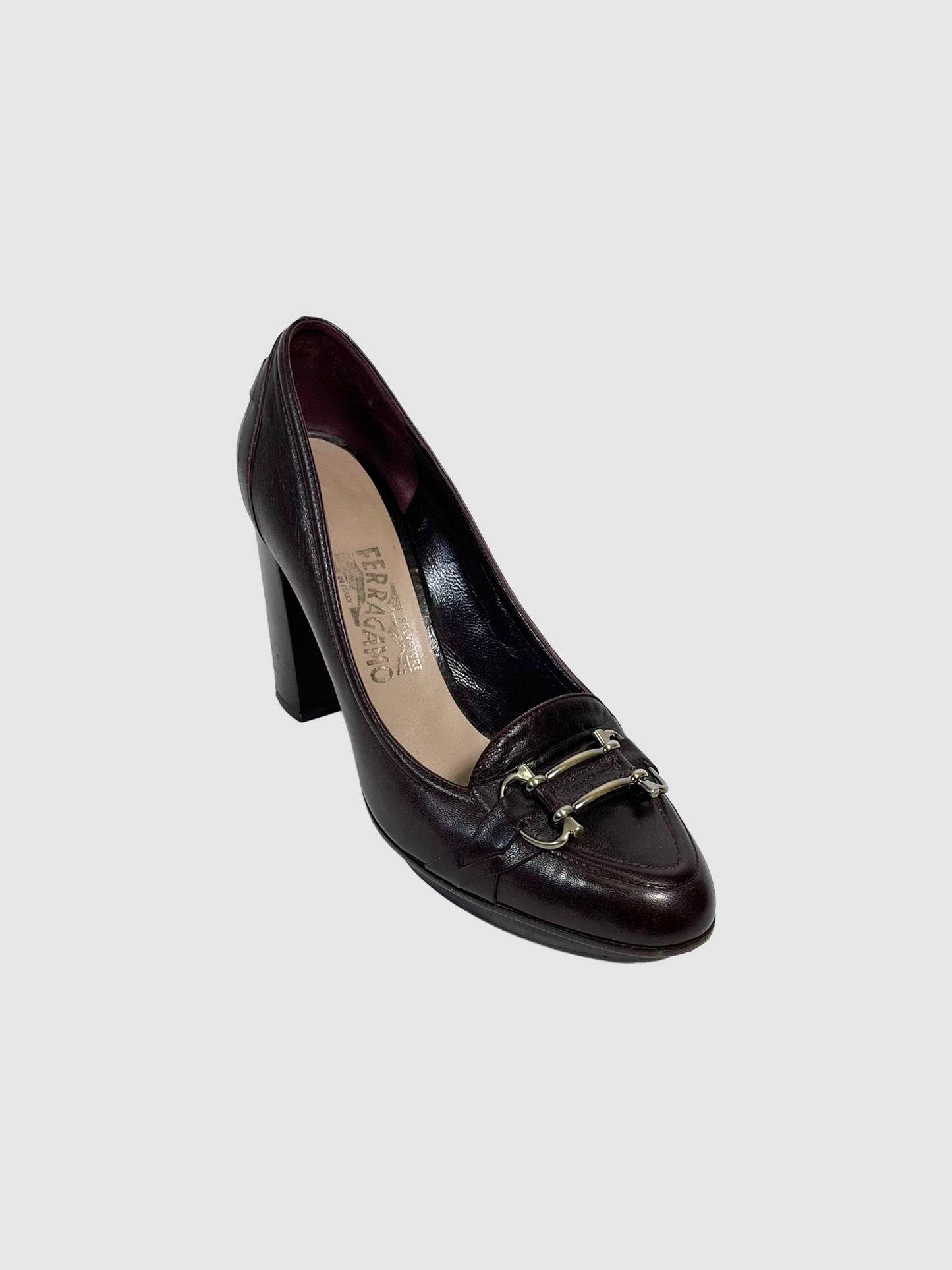 Salvatore Ferragamo Leather Pumps - Size 8.5