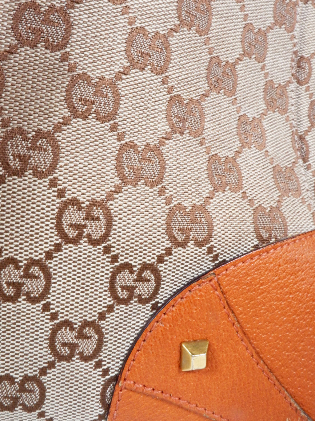 Nailhead Medium GG Canvas Monogram Tote Bag