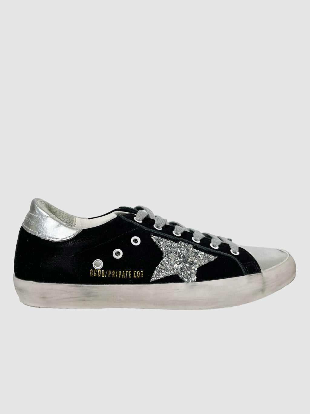 Golden Goose Velvet Printed Sneakers - Size 38