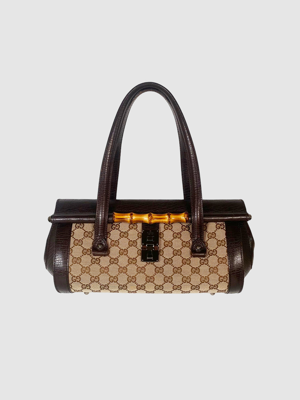 GG Canvas Bamboo Bullet Bag