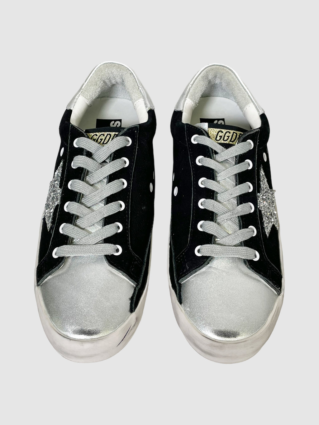 Golden Goose Velvet Printed Sneakers - Size 38