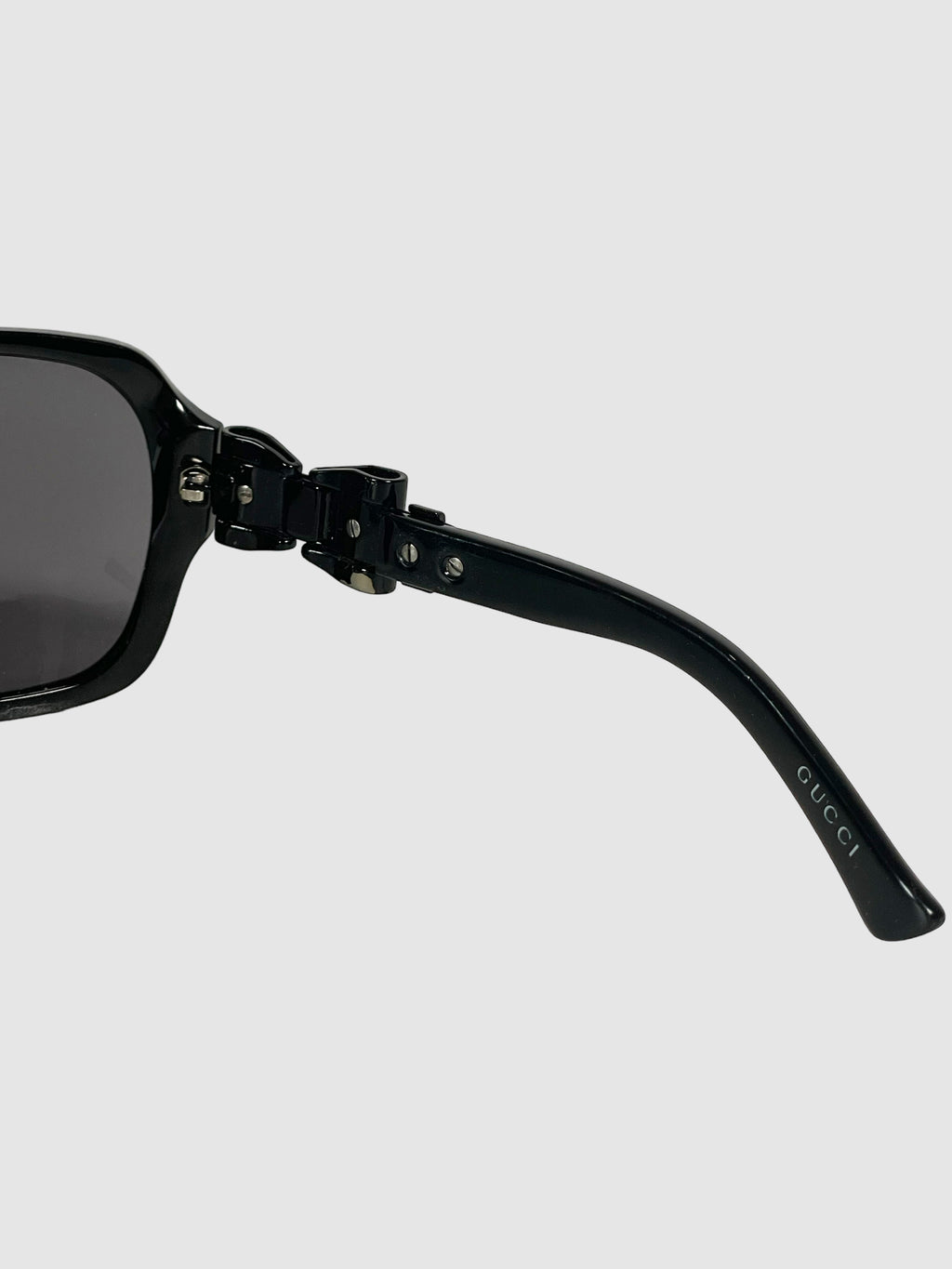 Oversized Sunglasses with Bow Accent