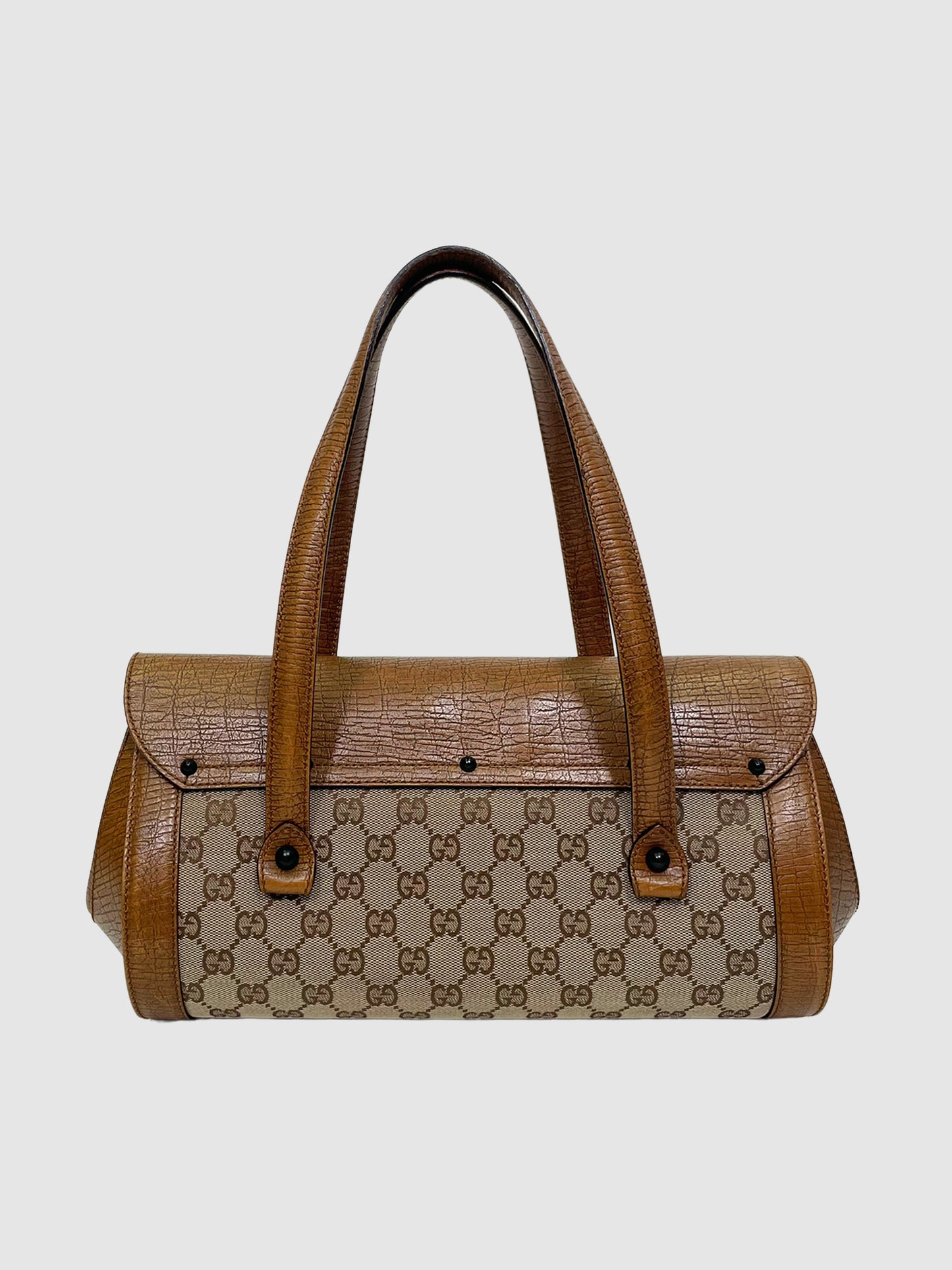 Gucci GG Canvas Bamboo Bullet Bag