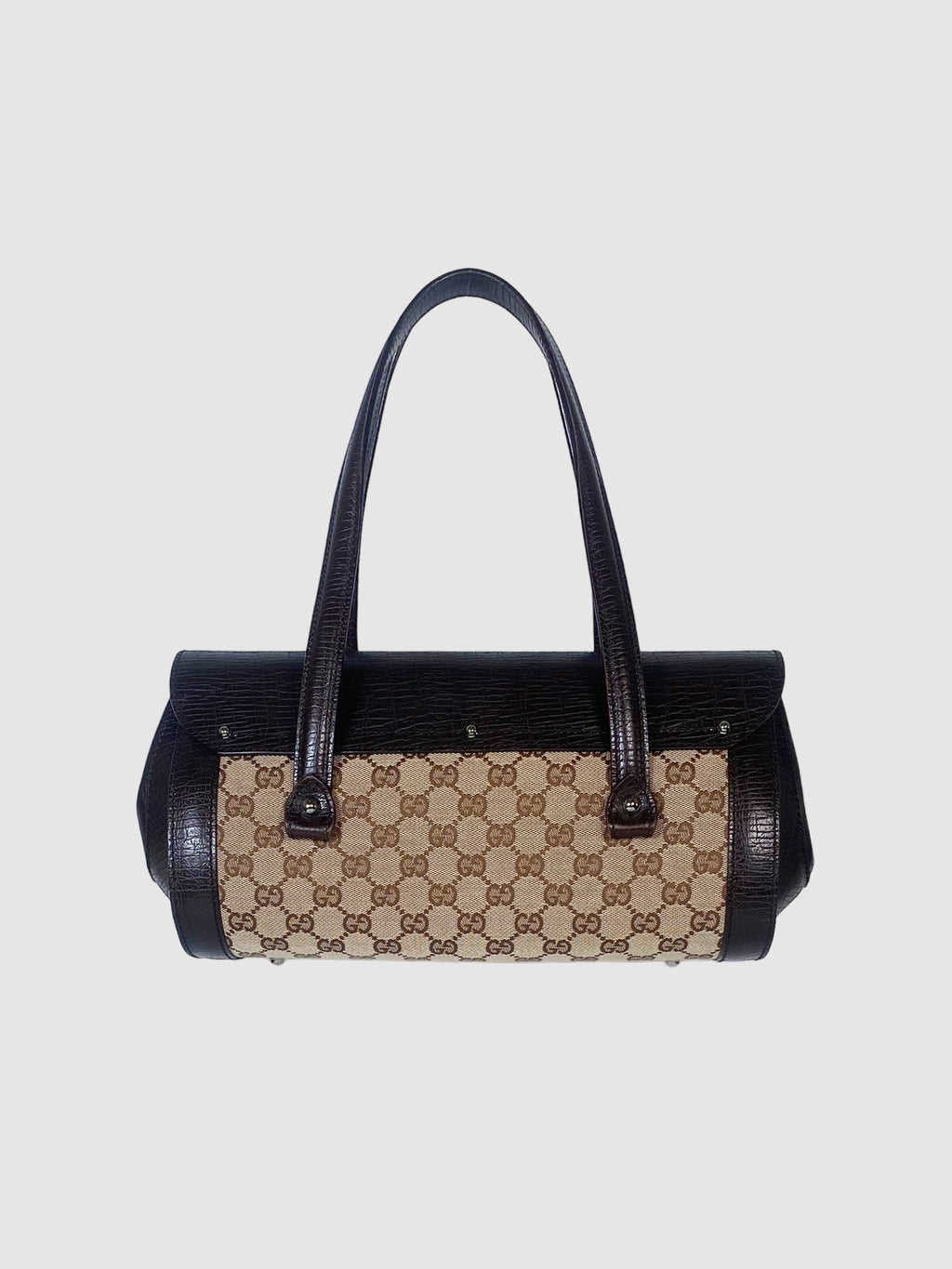 GG Canvas Bamboo Bullet Bag