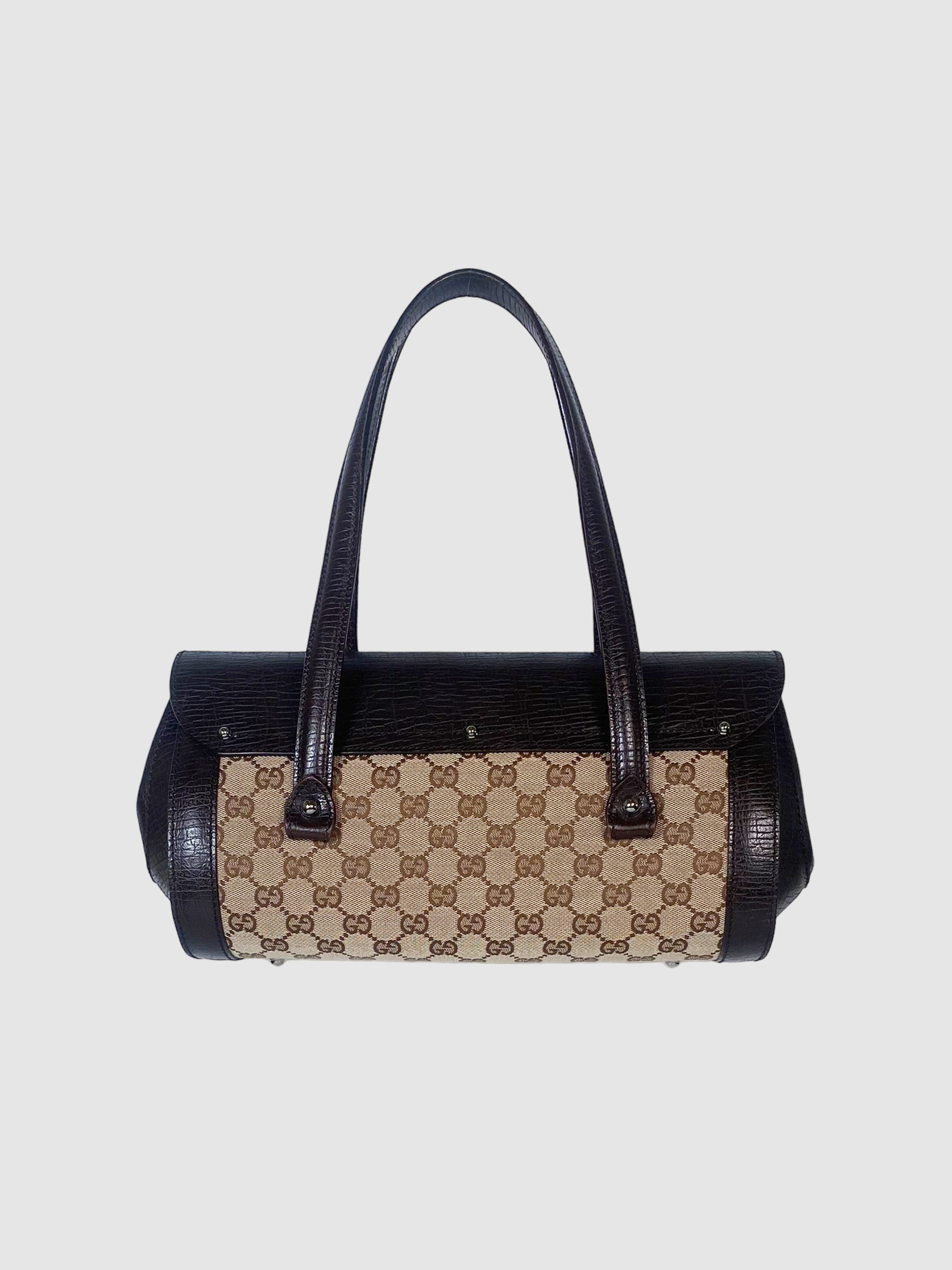 GG Canvas Bamboo Bullet Bag