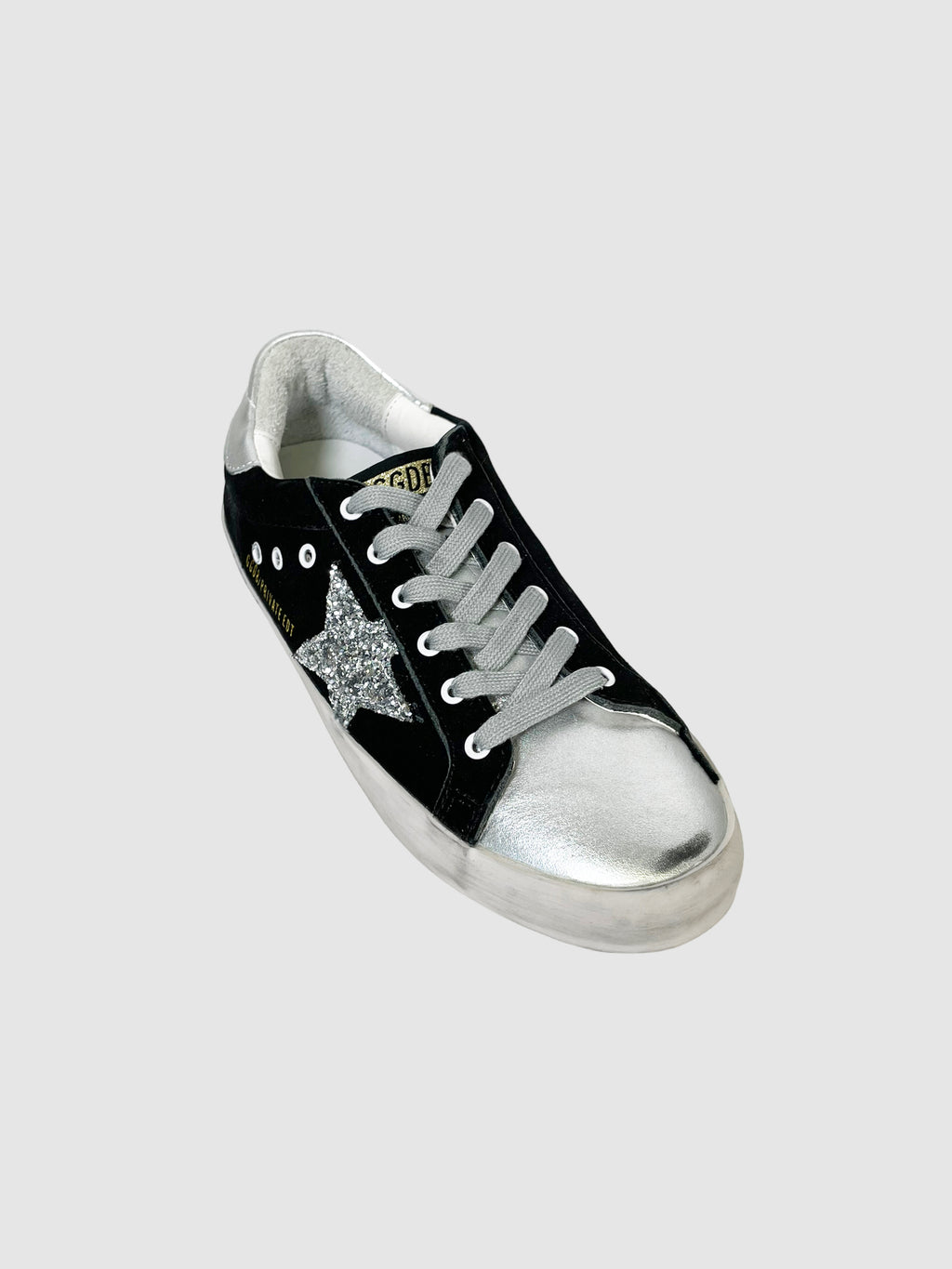 Golden Goose Velvet Printed Sneakers - Size 38