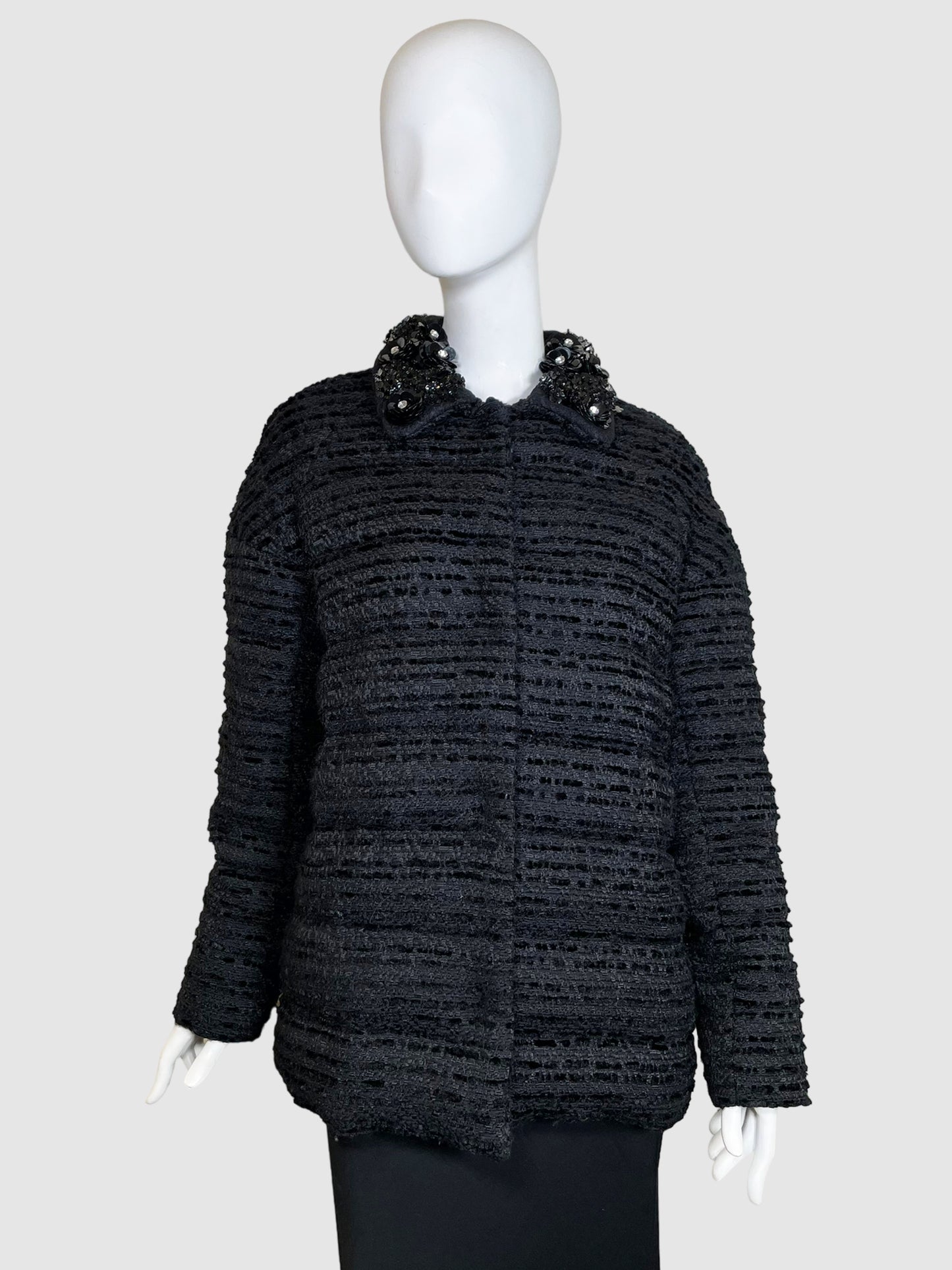 Giambasttista Valli Tweed Puffer Coat - Size 42