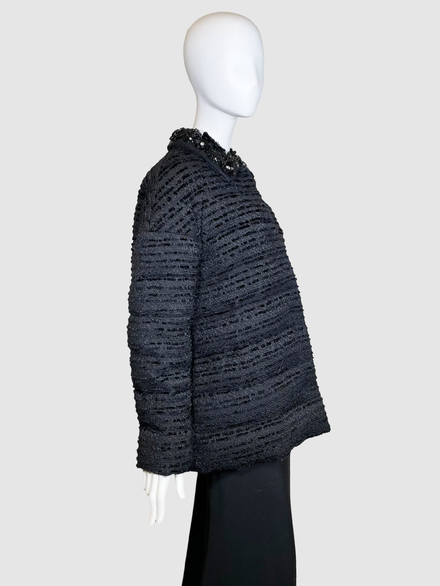 Giambasttista Valli Tweed Puffer Coat - Size 42