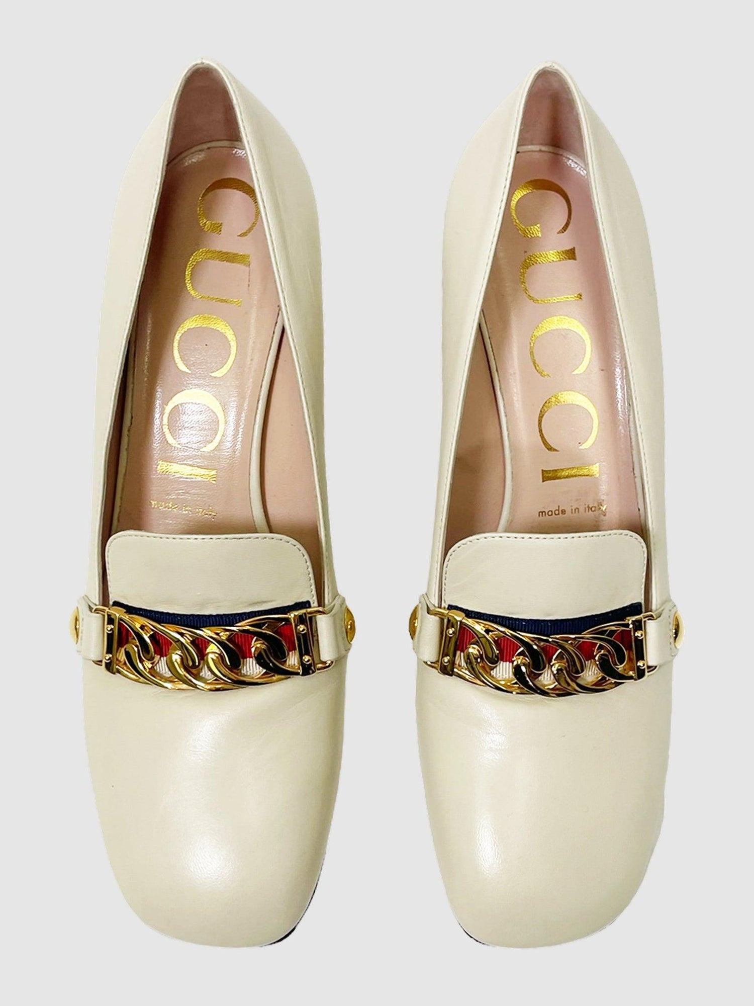 Gucci Beige Loafers - Size 38.5 - Second Nature Boutique