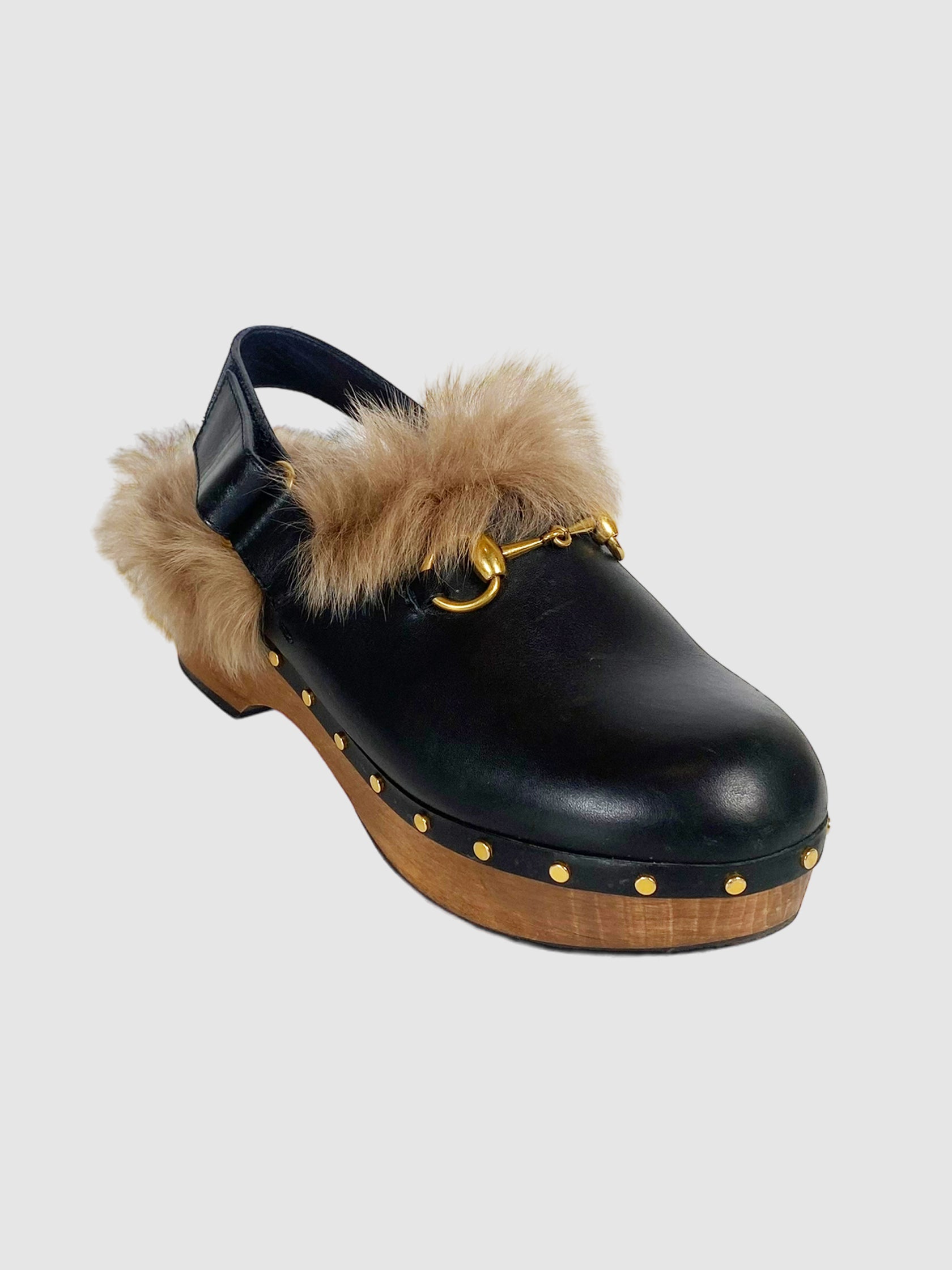 Amstel Fur Lined Clogs Size 37.5