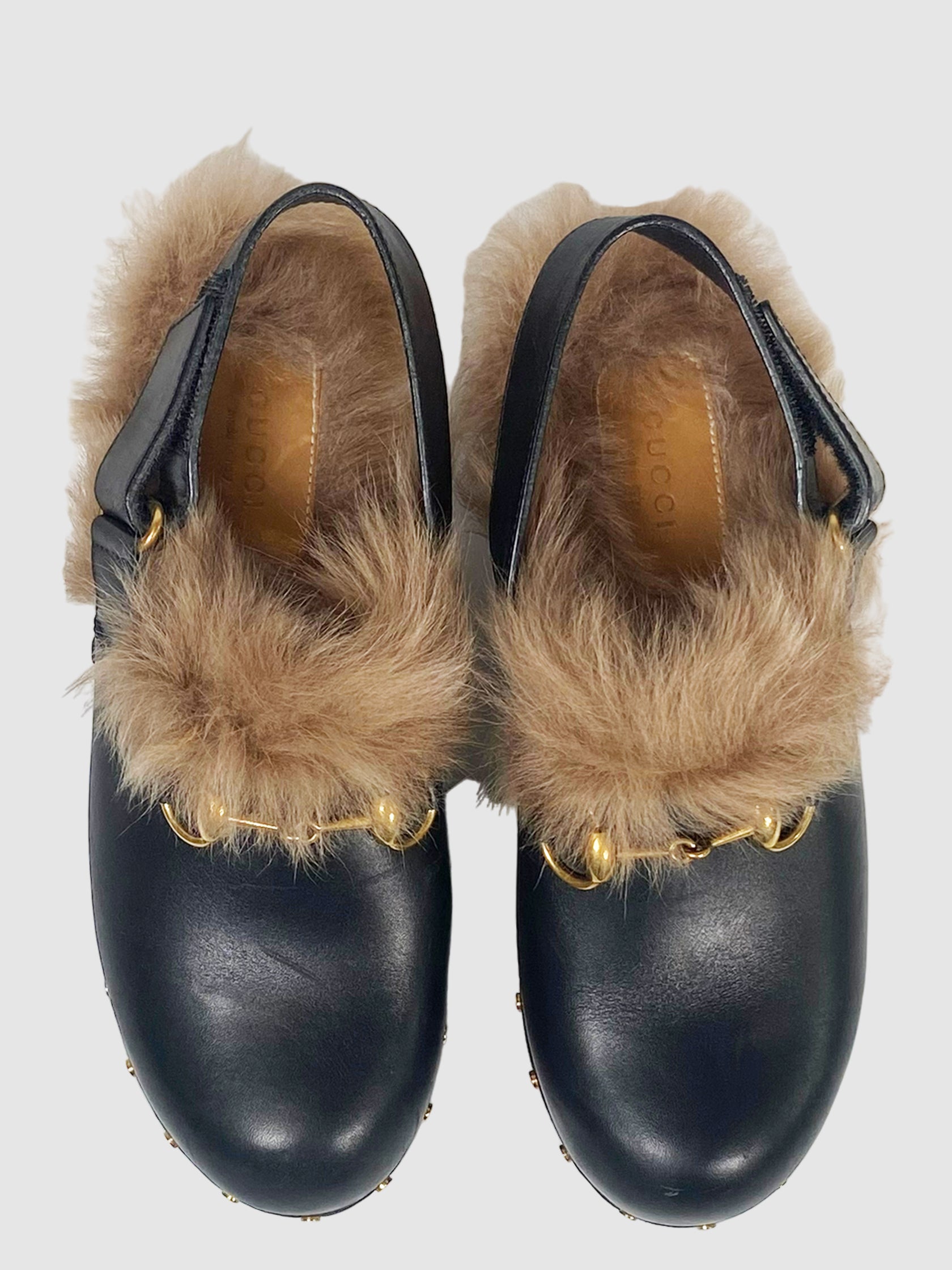 Amstel Fur Lined Clogs - Size 37.5