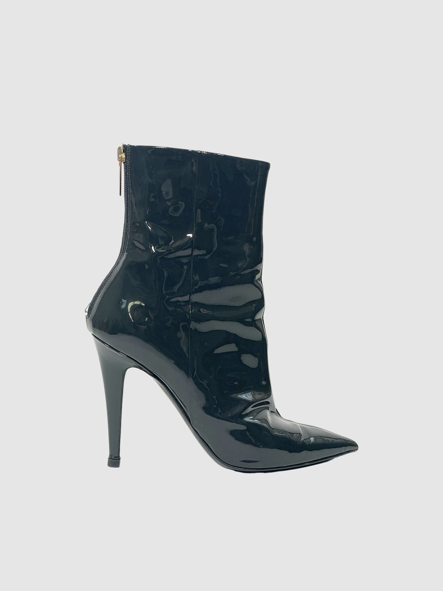 Tamara Mellon Patent Leather Stiletto Boots - Size 38.5
