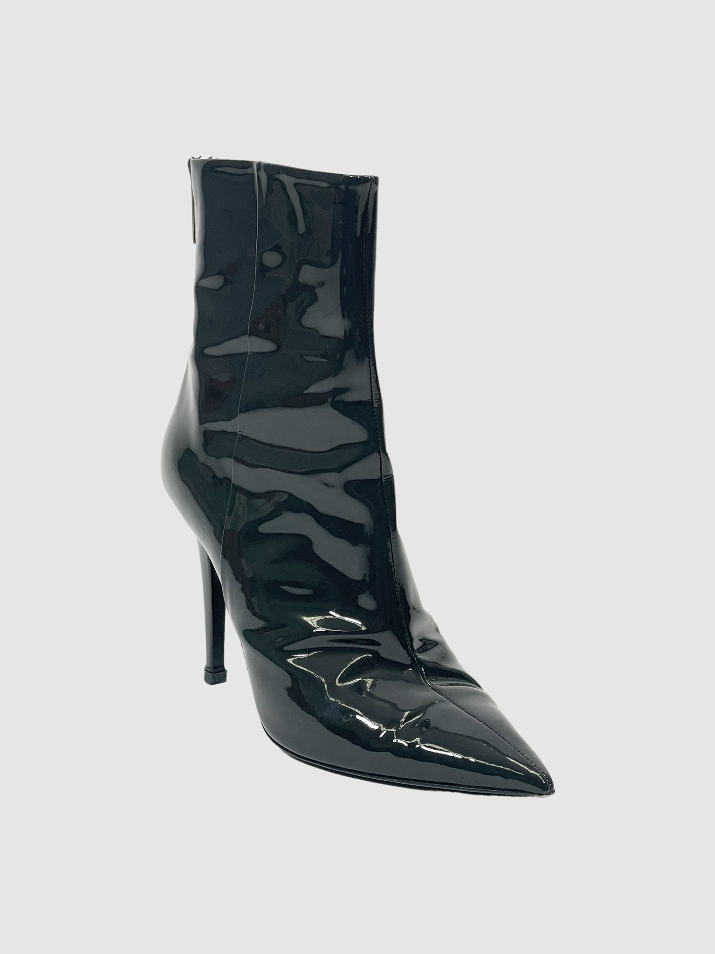 Tamara Mellon Patent Leather Stiletto Boots - Size 38.5