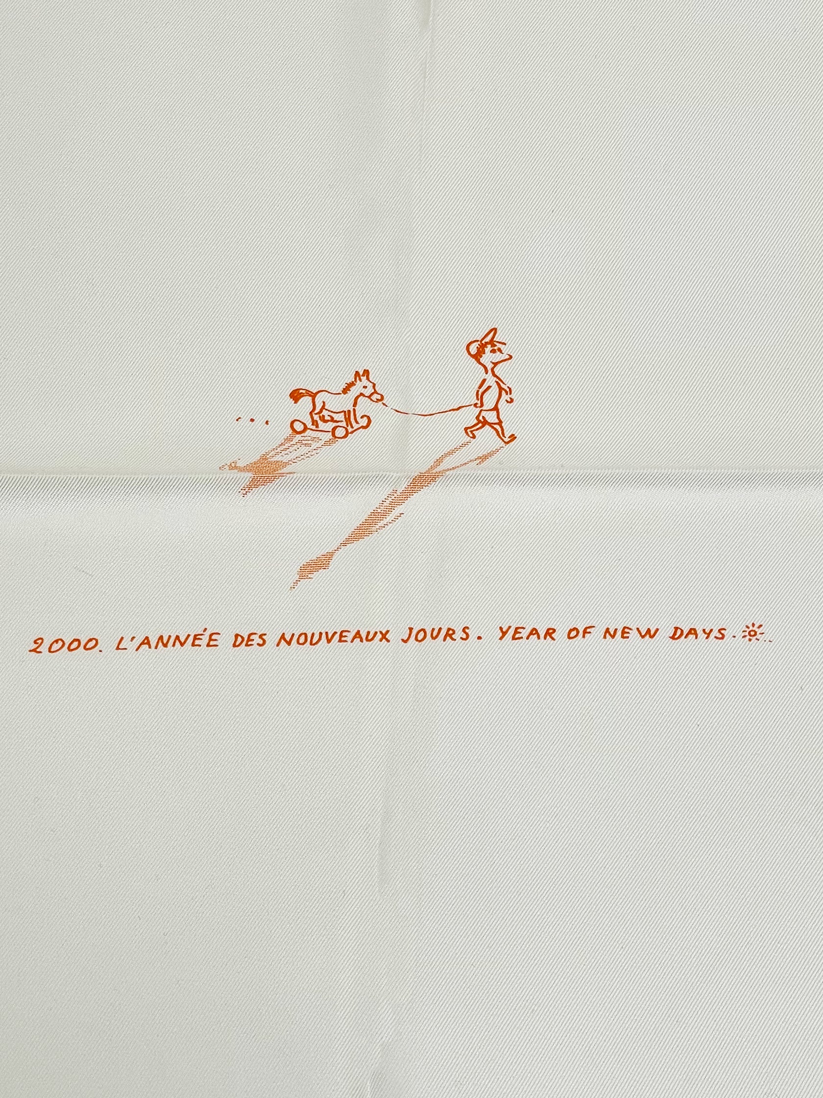 "2000 L’Annee des Nouveaux Jours" Silk Scarf