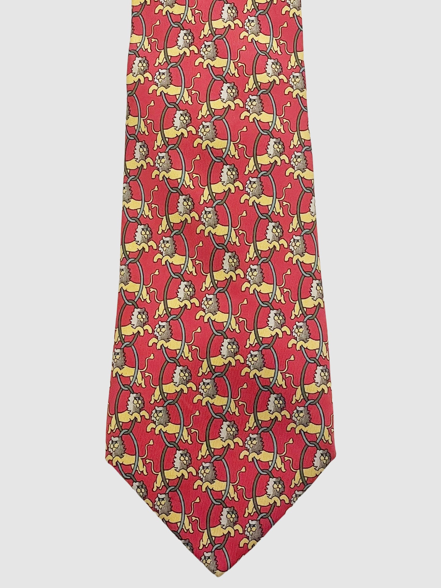 Tie 7 Jumping Lion Neck Tie