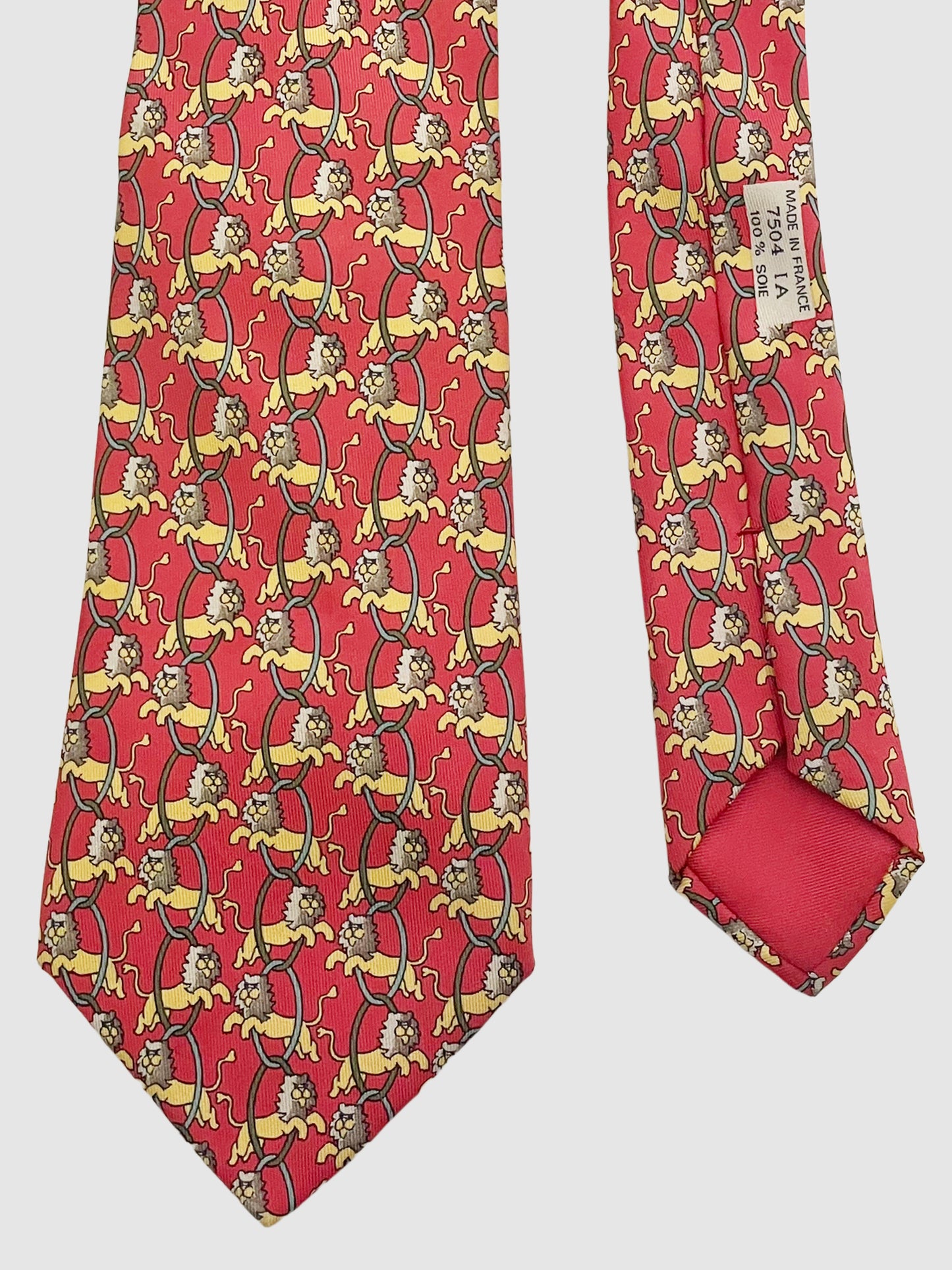 Tie 7 Jumping Lion Neck Tie