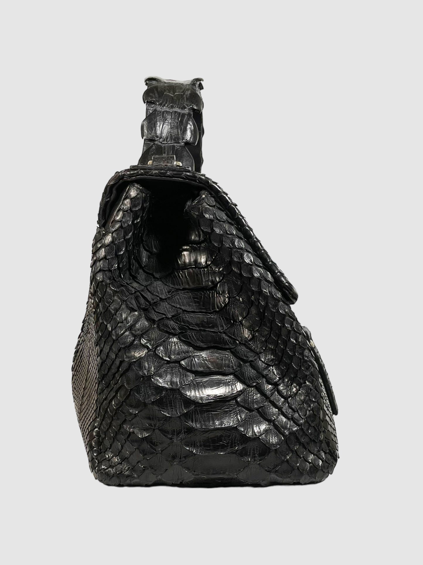 Silvano Biagini Python Handle Bag