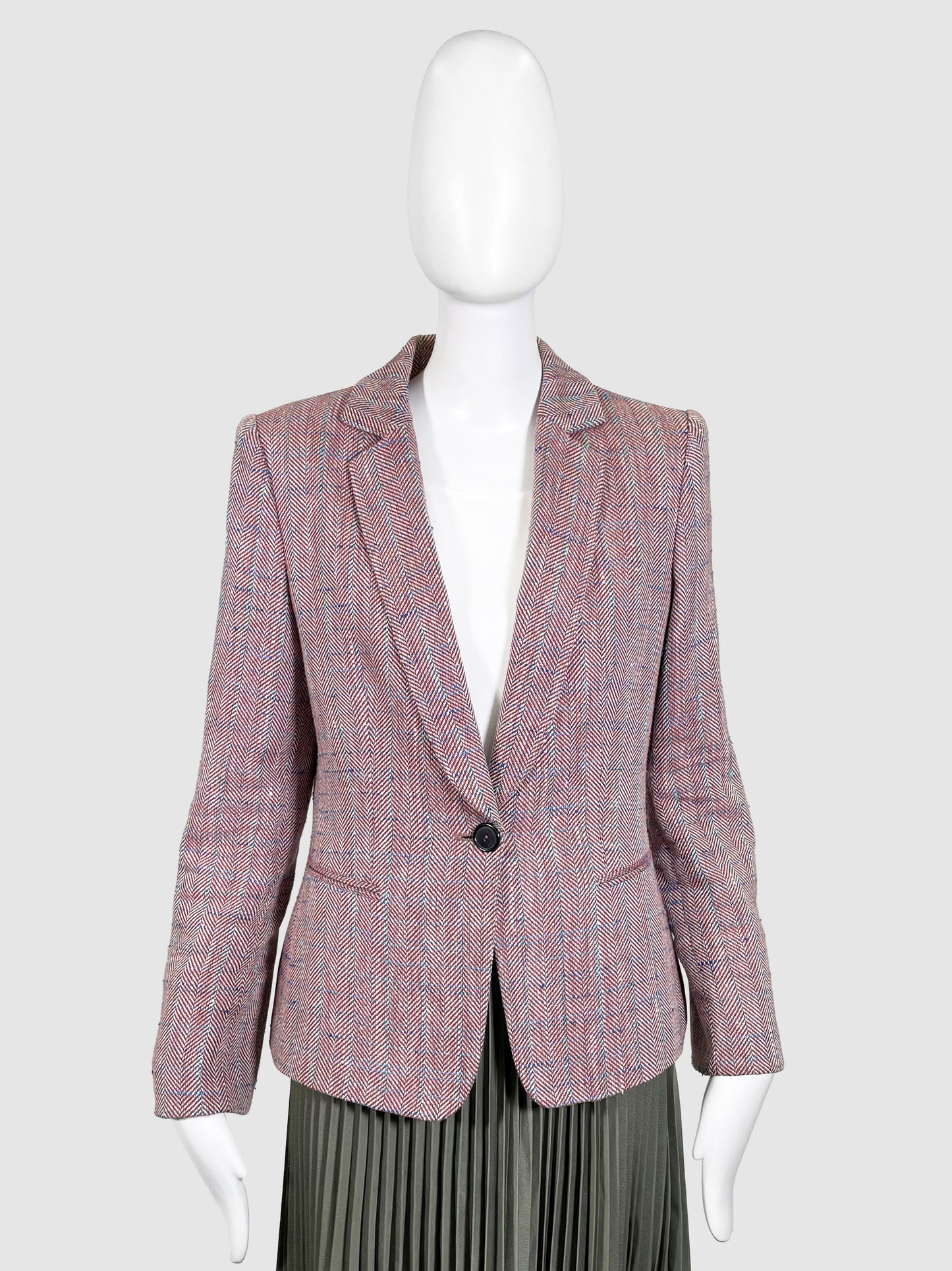 Giorgio Armani Tweed Blazer Jacket - Size 46