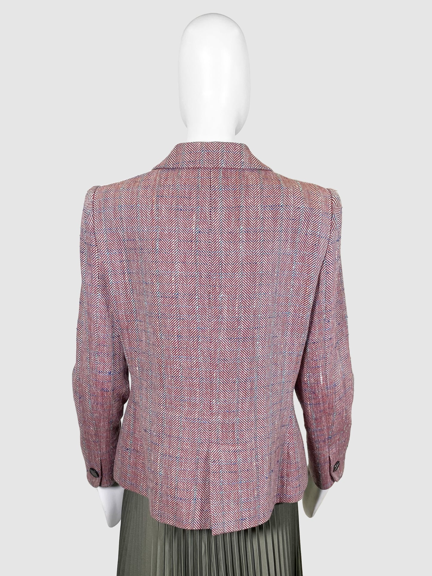 Giorgio Armani Tweed Blazer Jacket - Size 46