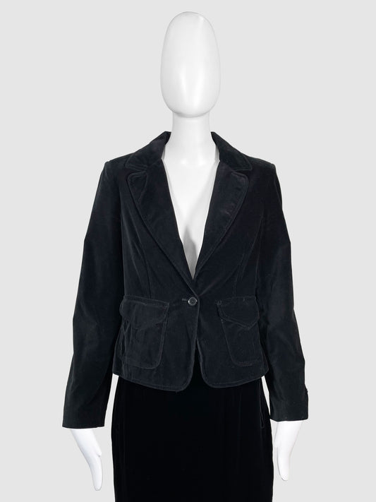 Burberry Velvet Blazer - Size M