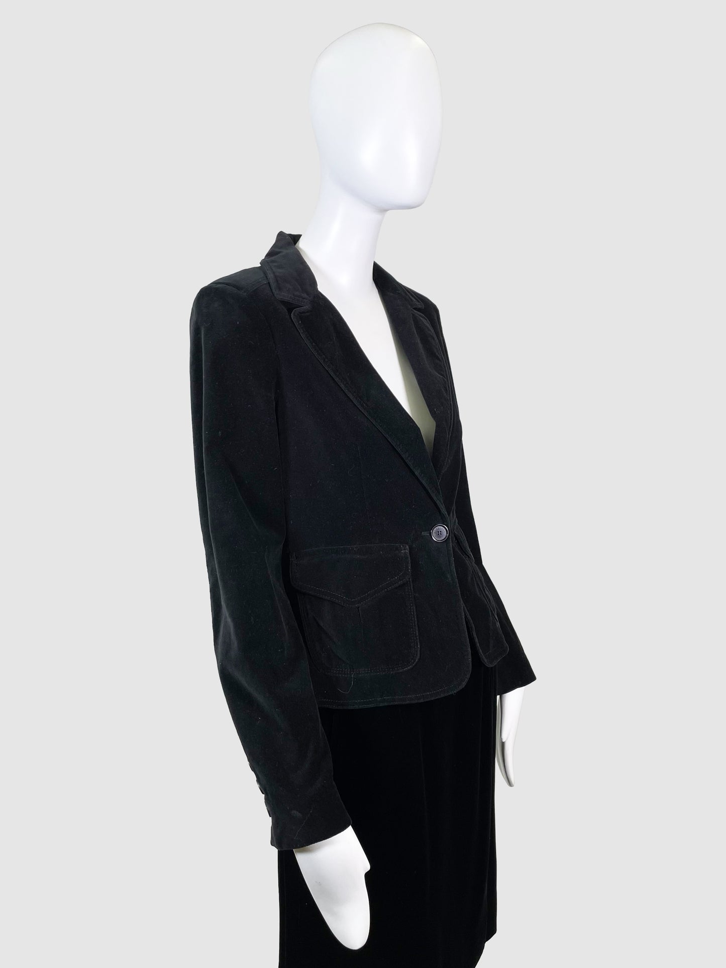 Burberry Velvet Blazer - Size M