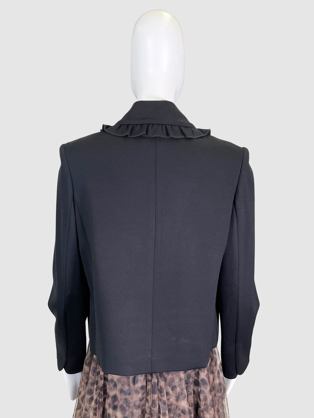 Pink Tartan Jacket with Ruffles - Size 8