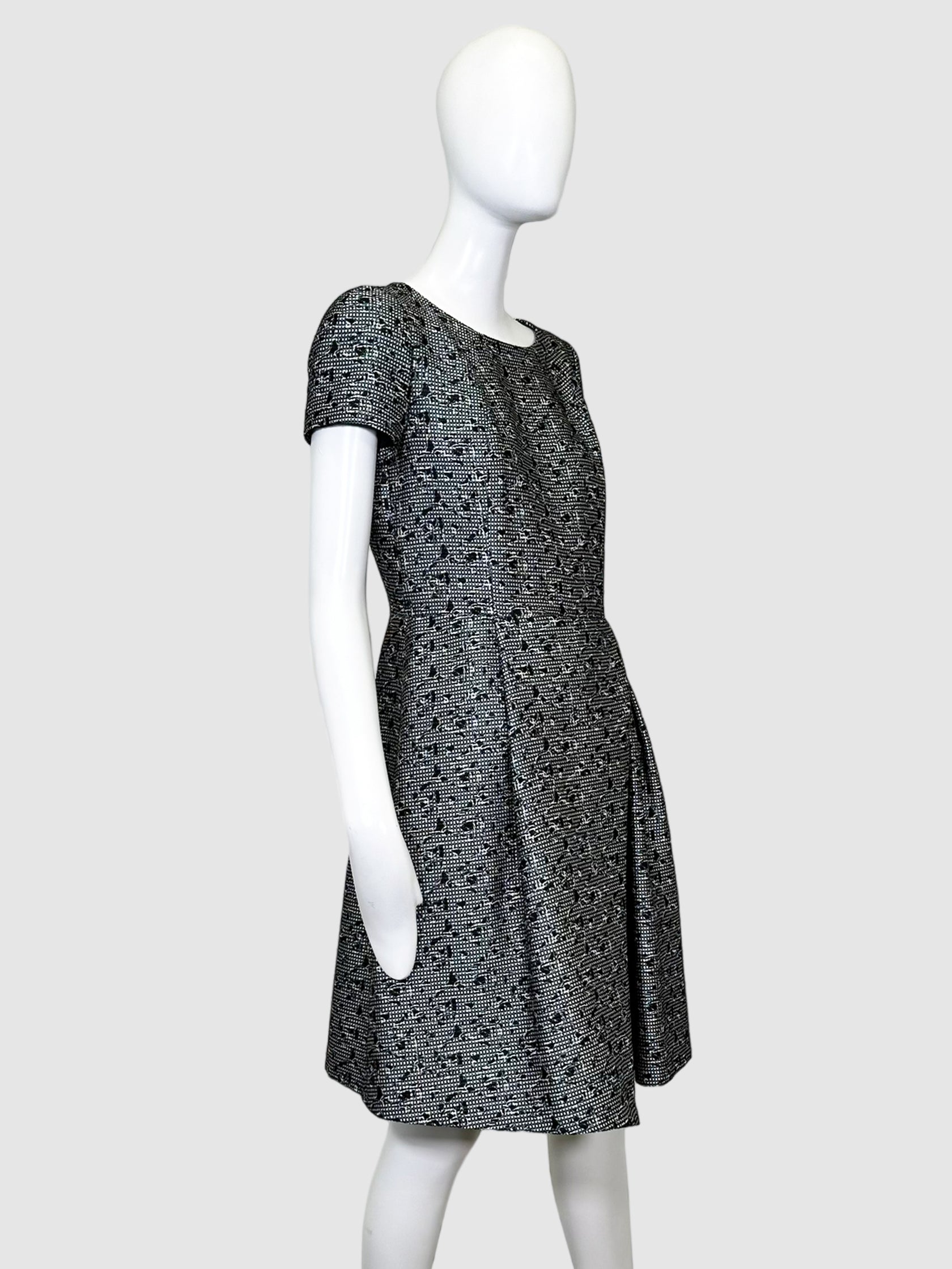 Jil Sander Houndstooth Midi Dress - Size 38