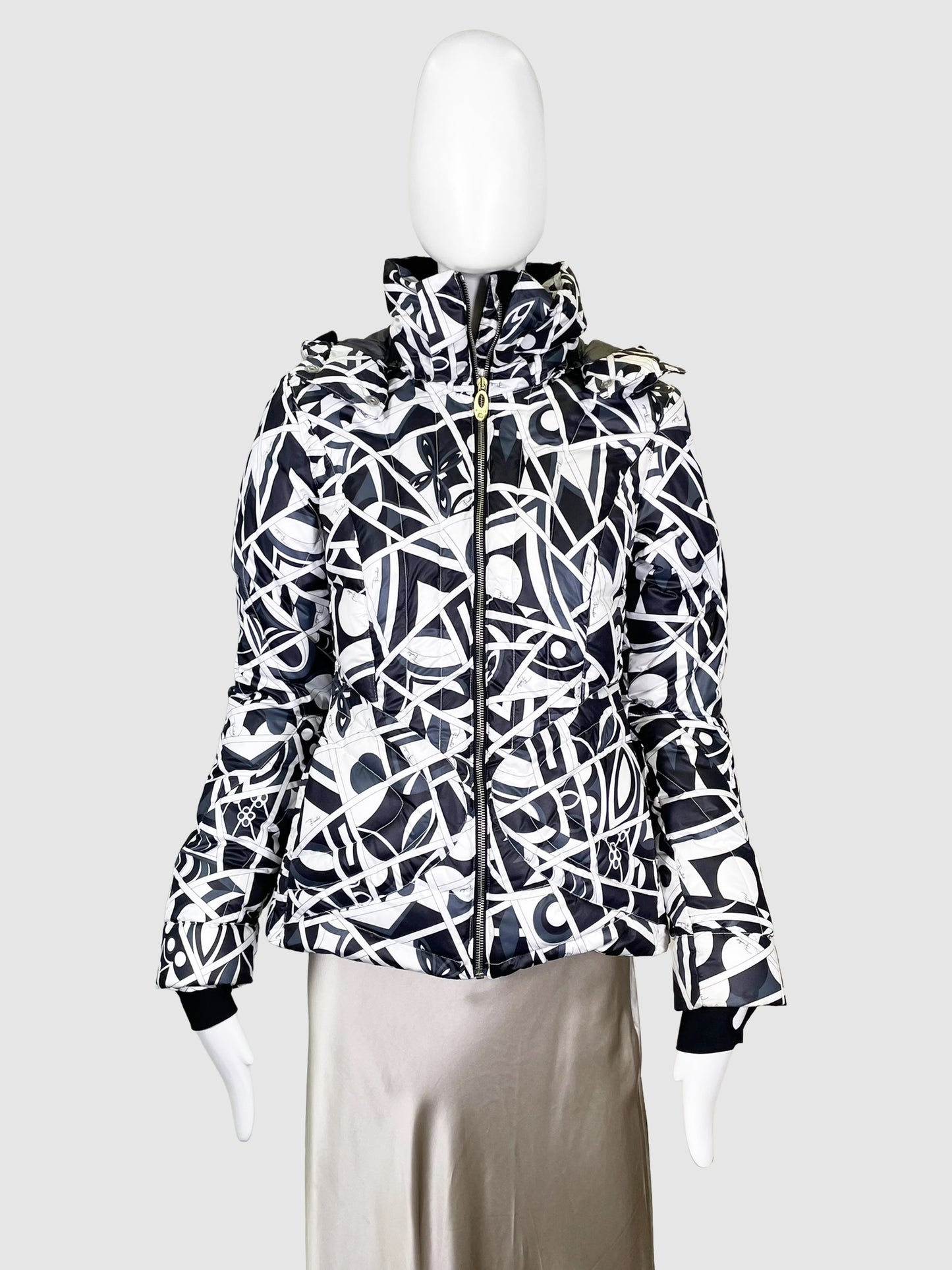 Printed Down Ski Jacket - Size S