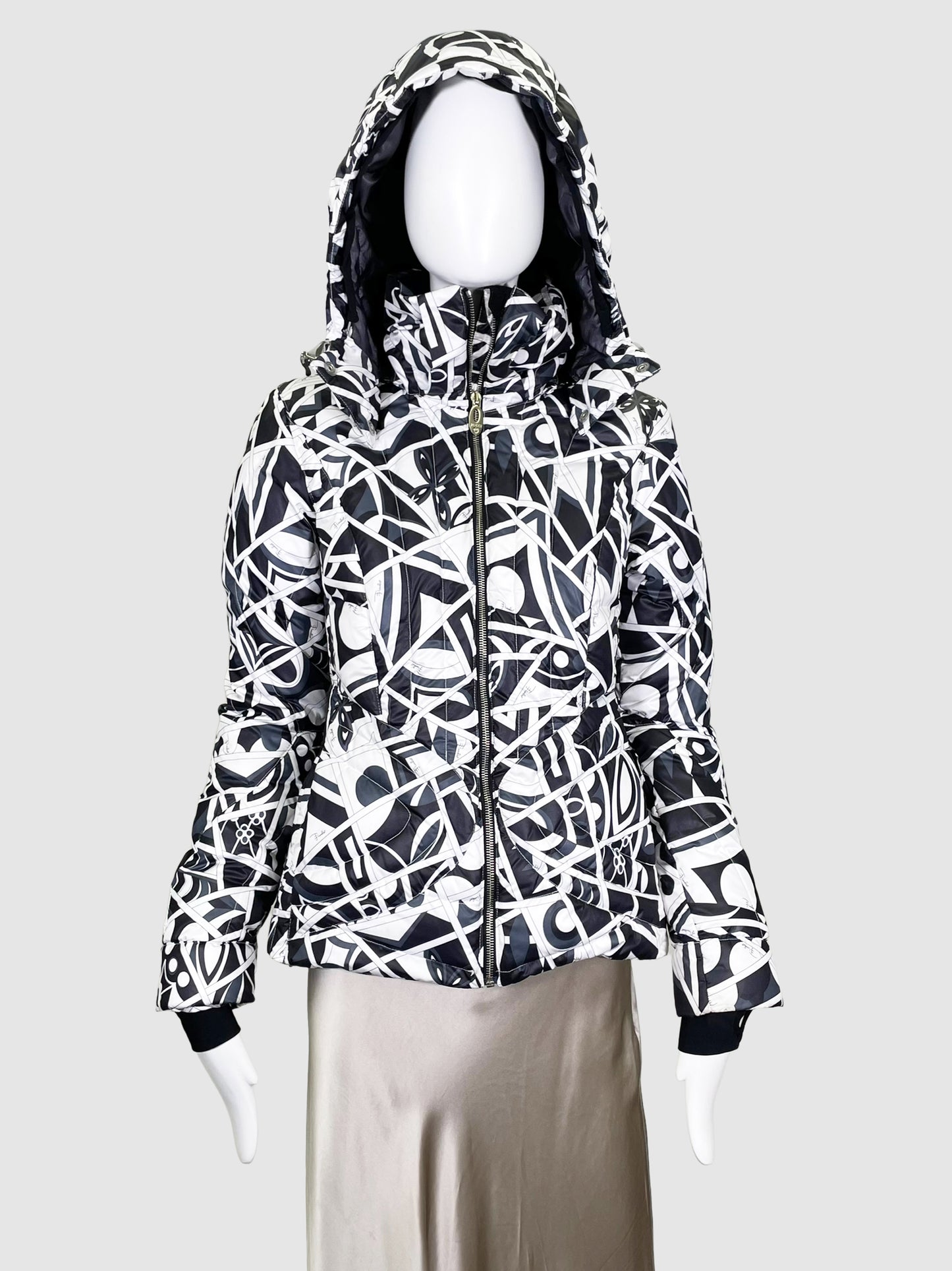 Printed Down Ski Jacket - Size S