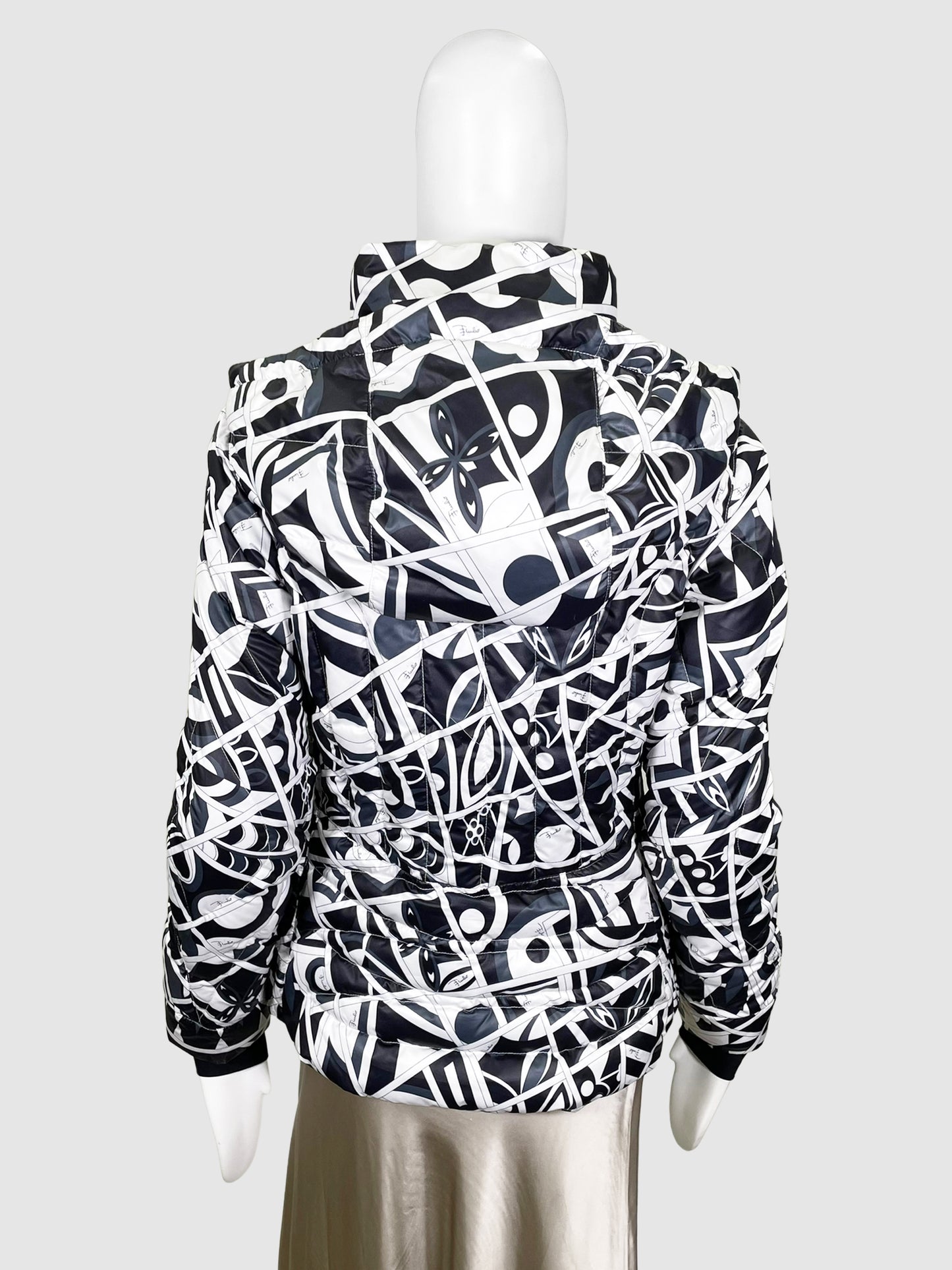 Printed Down Ski Jacket - Size S