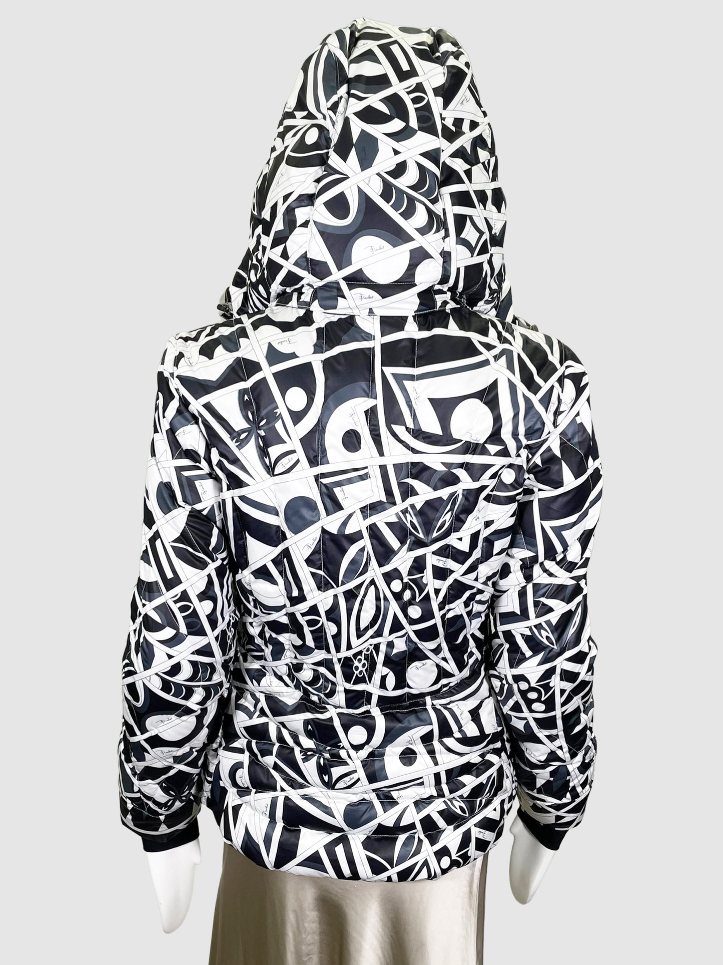 Printed Down Ski Jacket - Size S