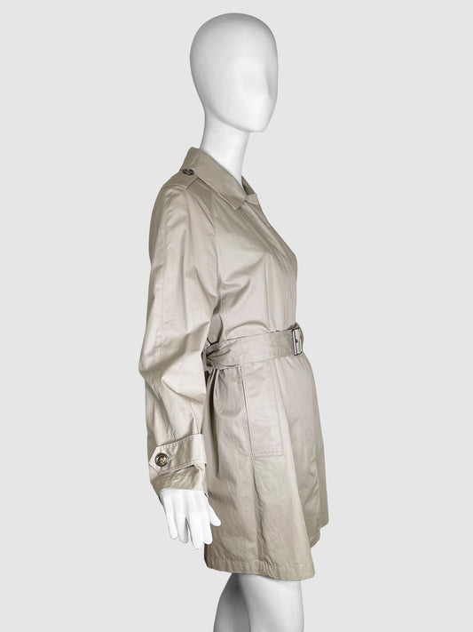 Burberry Short Trench Coat - Size 8