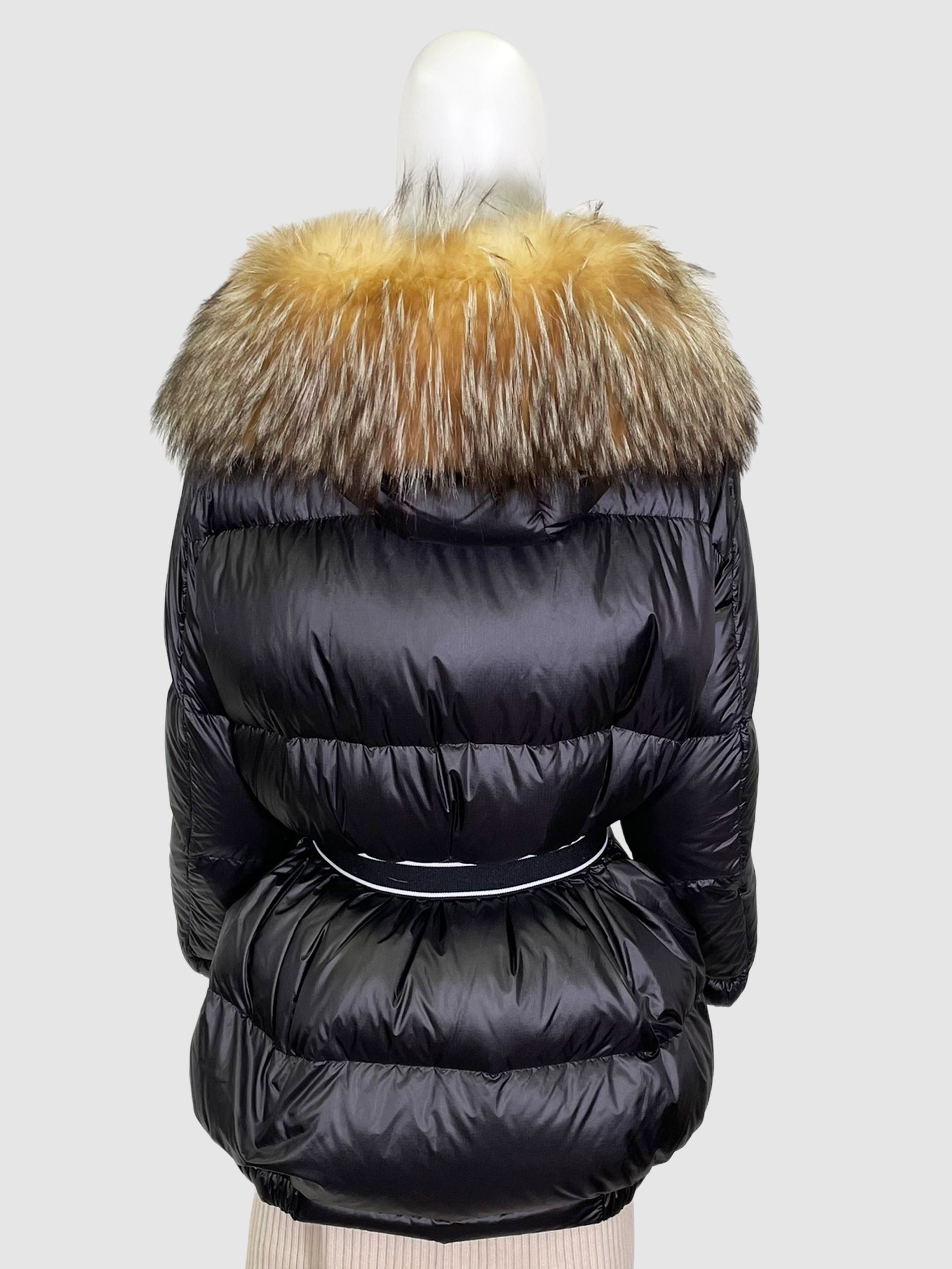 Down Coat with Fur Trim - Size 36