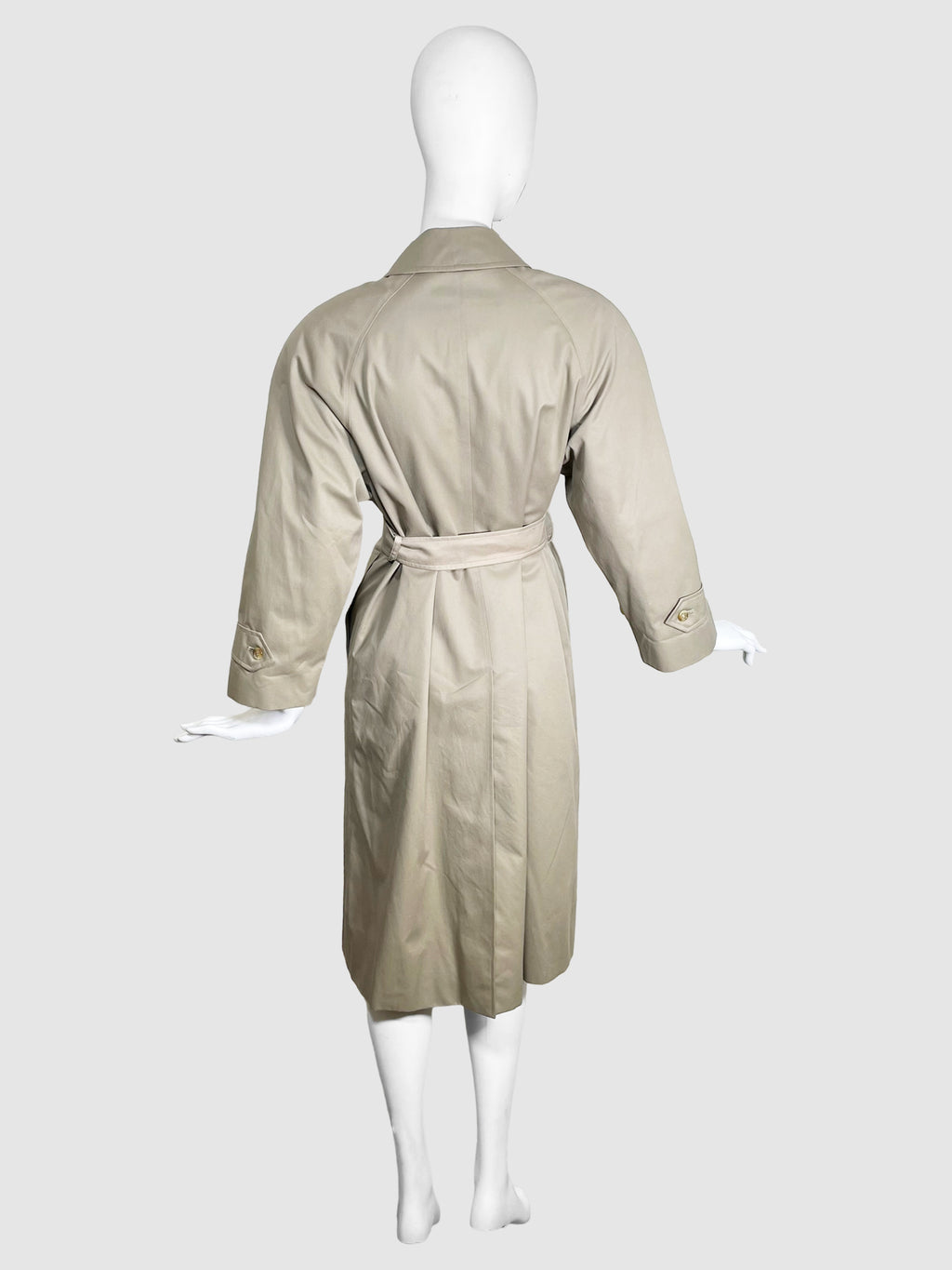 Long Rain Coat with Belt - Size M/L