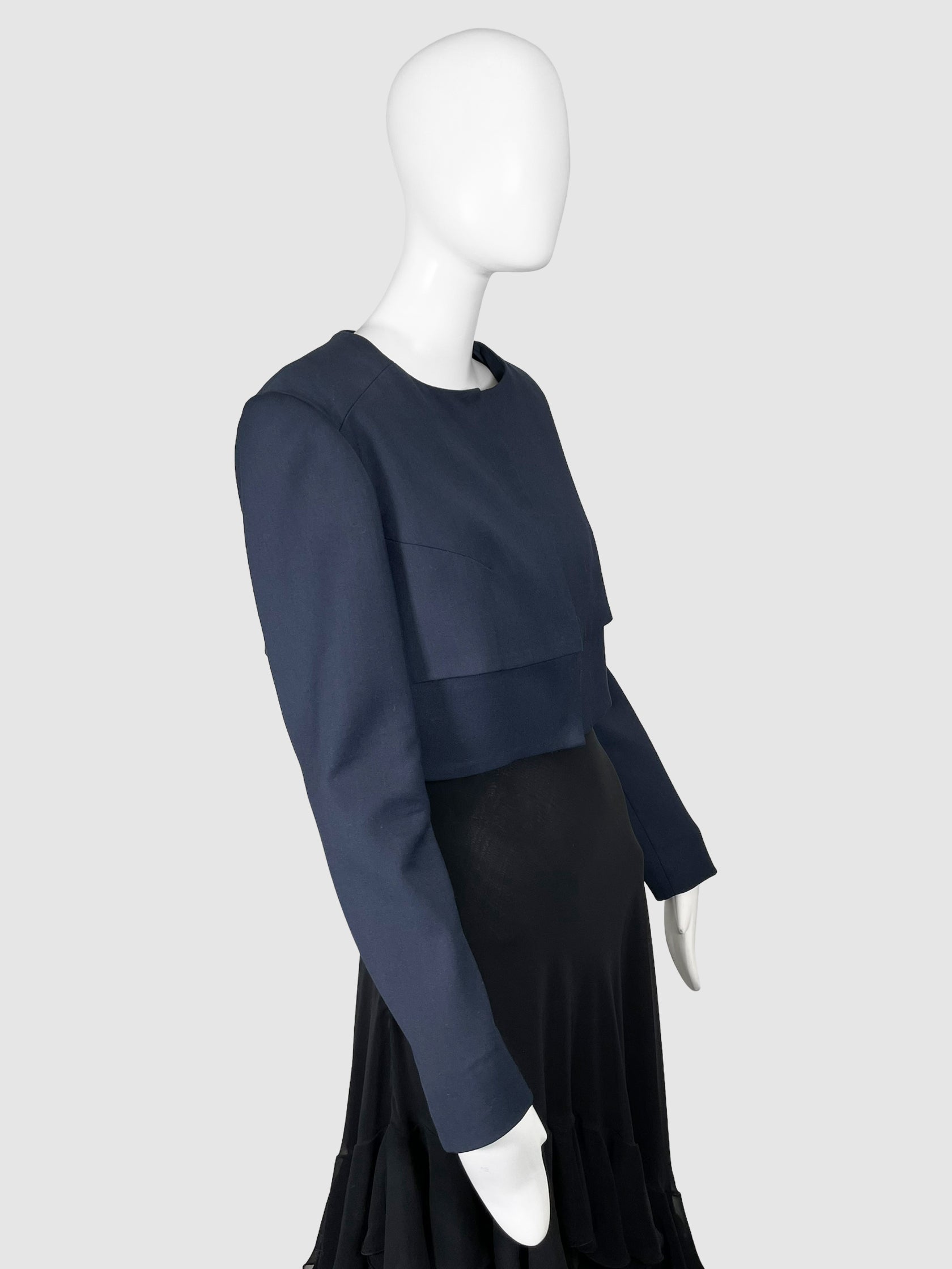 Cropped Layered Jacket - Size 14