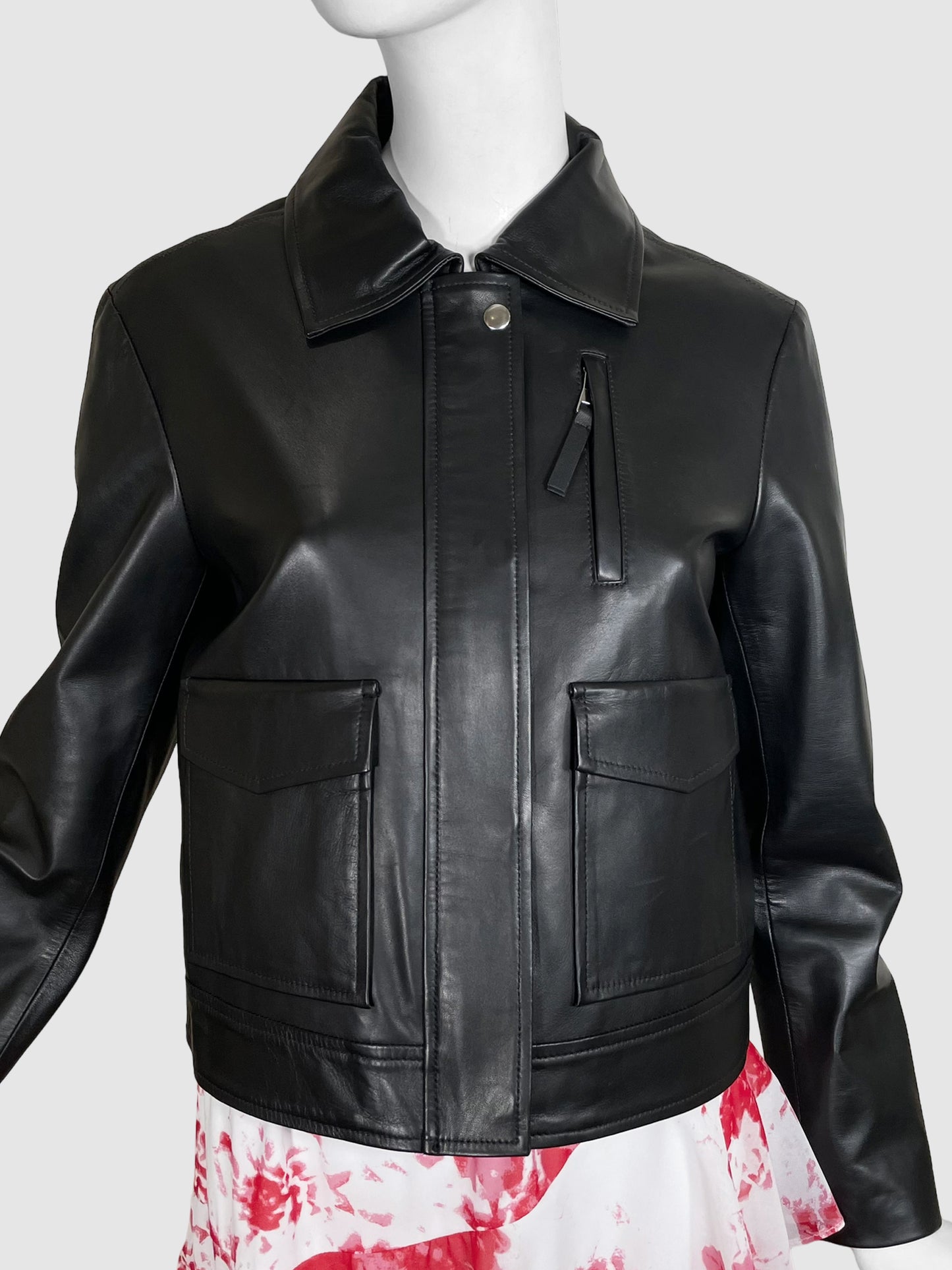 Club Monaco Leather Jacket - Size M