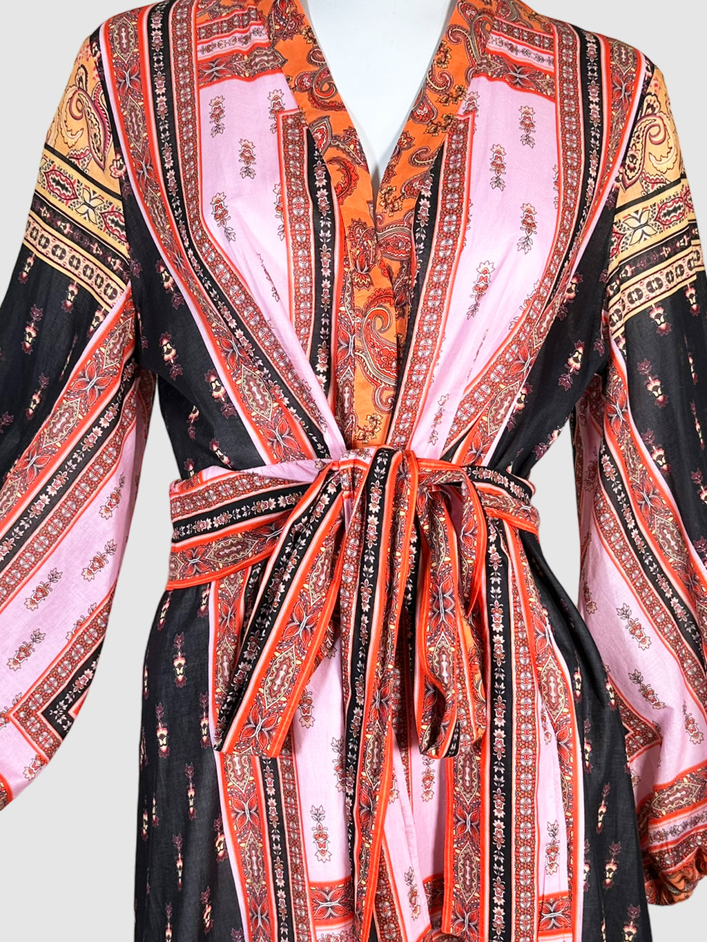 Paisley Print Midi Dress - Size L